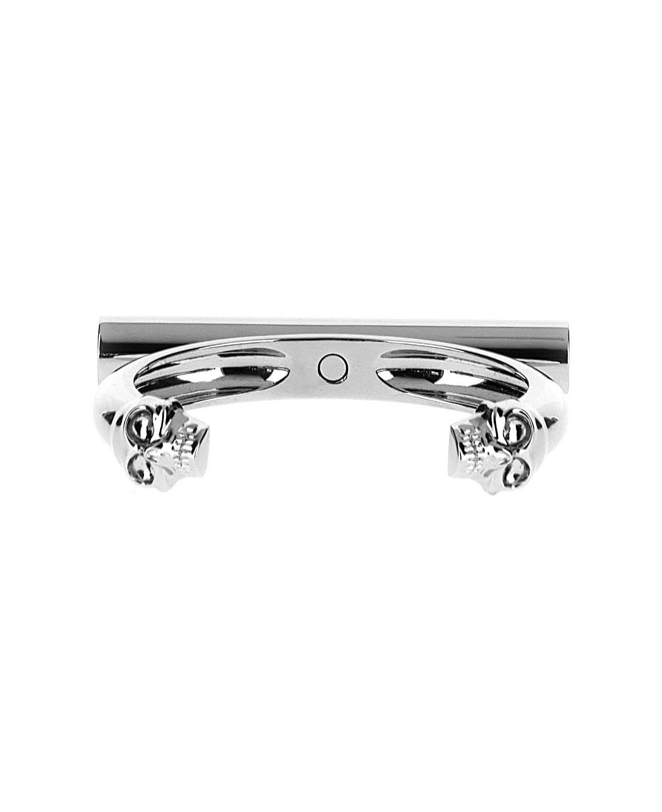 Alexander McQueen 'cross-bar' Bracelet - Silver