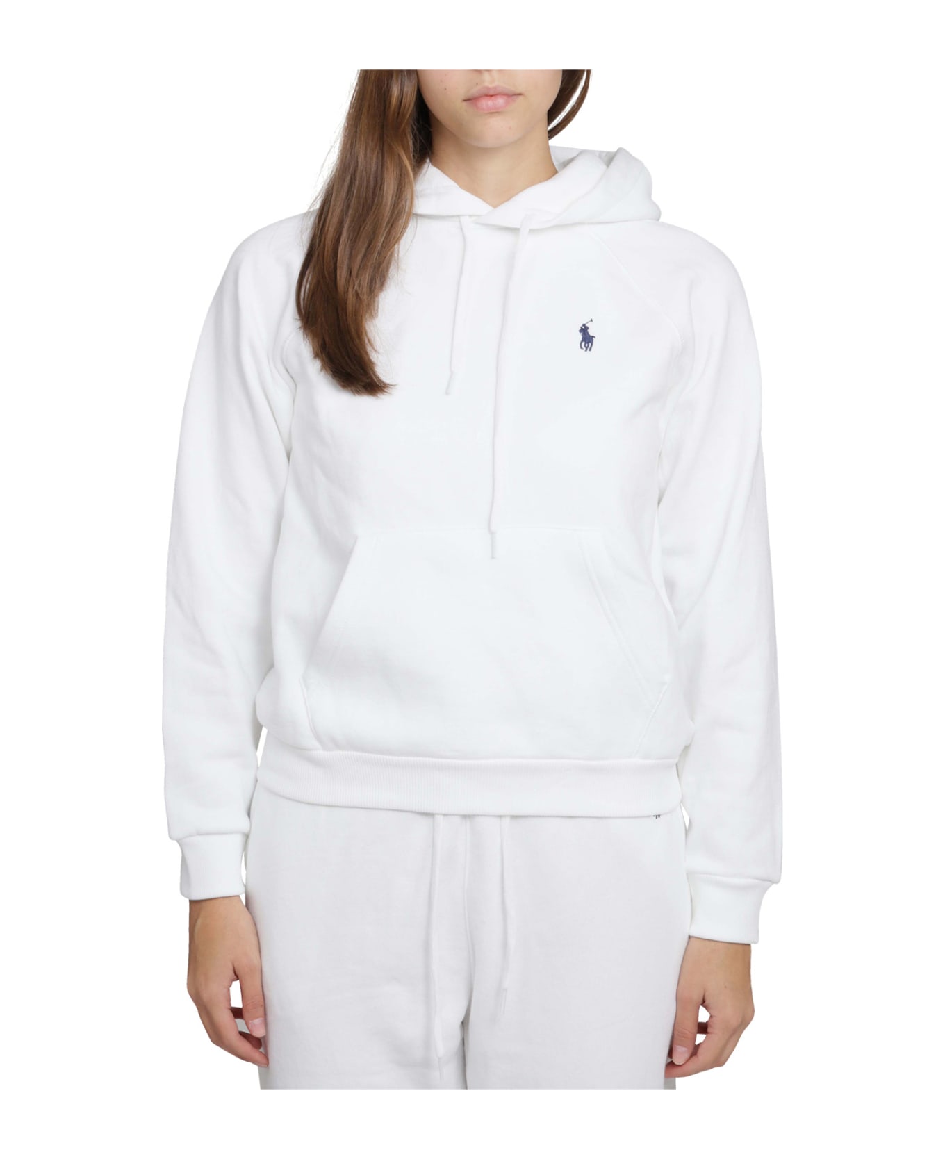 Polo Ralph Lauren White Sweatshirt Polo Ralph Lauren - WHITE フリース
