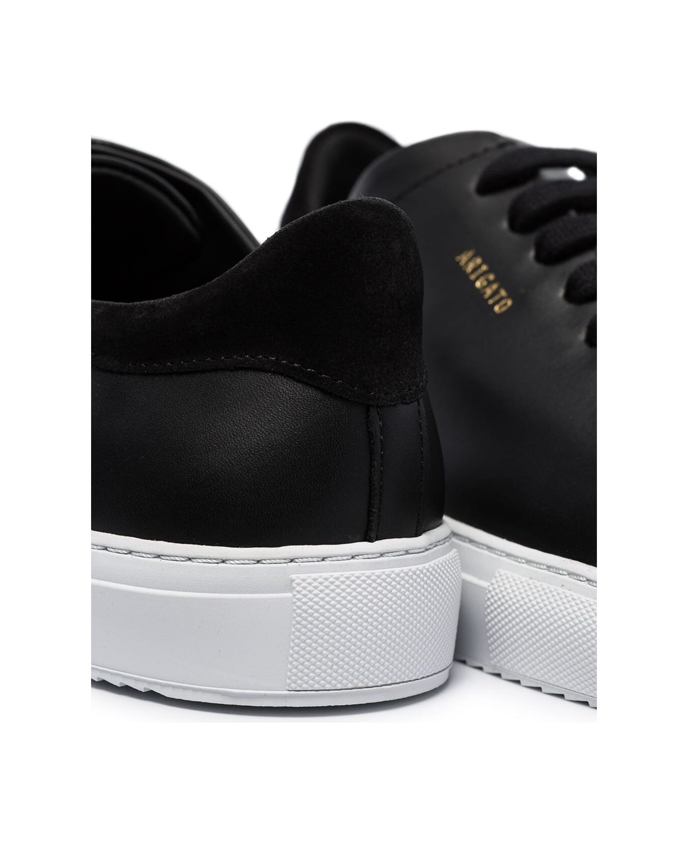 Axel Arigato Black 'clean' Sneakers With Logo In Calf Leather Man - Black