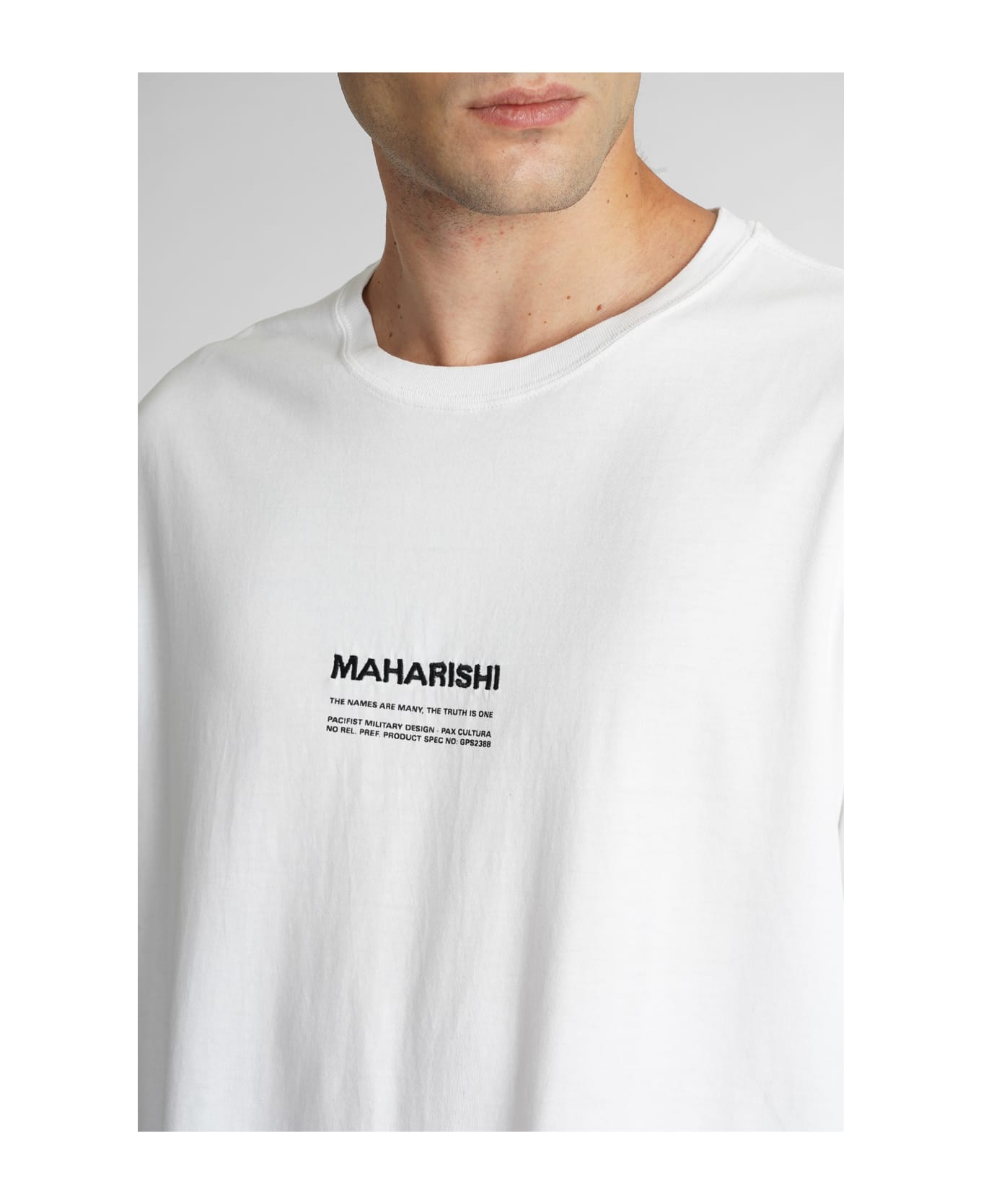 Maharishi T-shirt In White Cotton - white