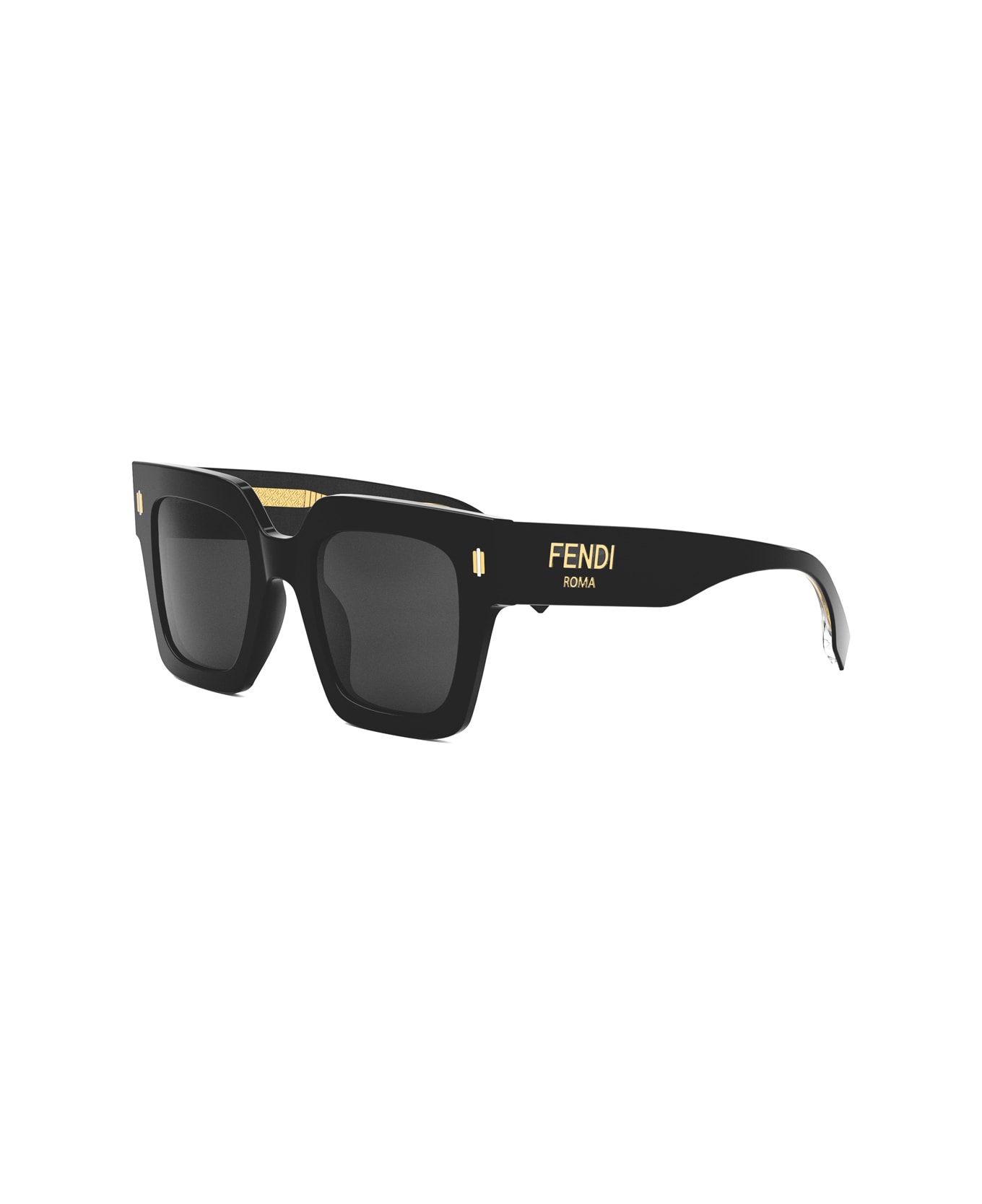 Fendi Eyewear Fe40101i 01a Nero Fendi Roma Sunglasses - Nero