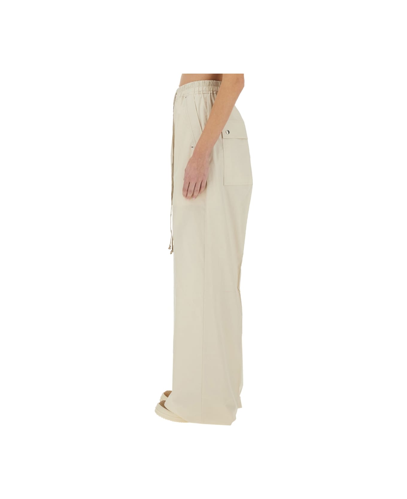 Rick Owens Wide Leg Pants - IVORY