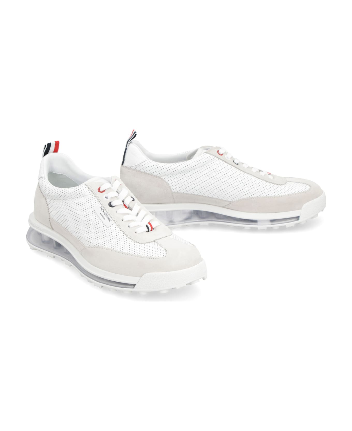 Thom Browne Leather Low-top Sneakers - White