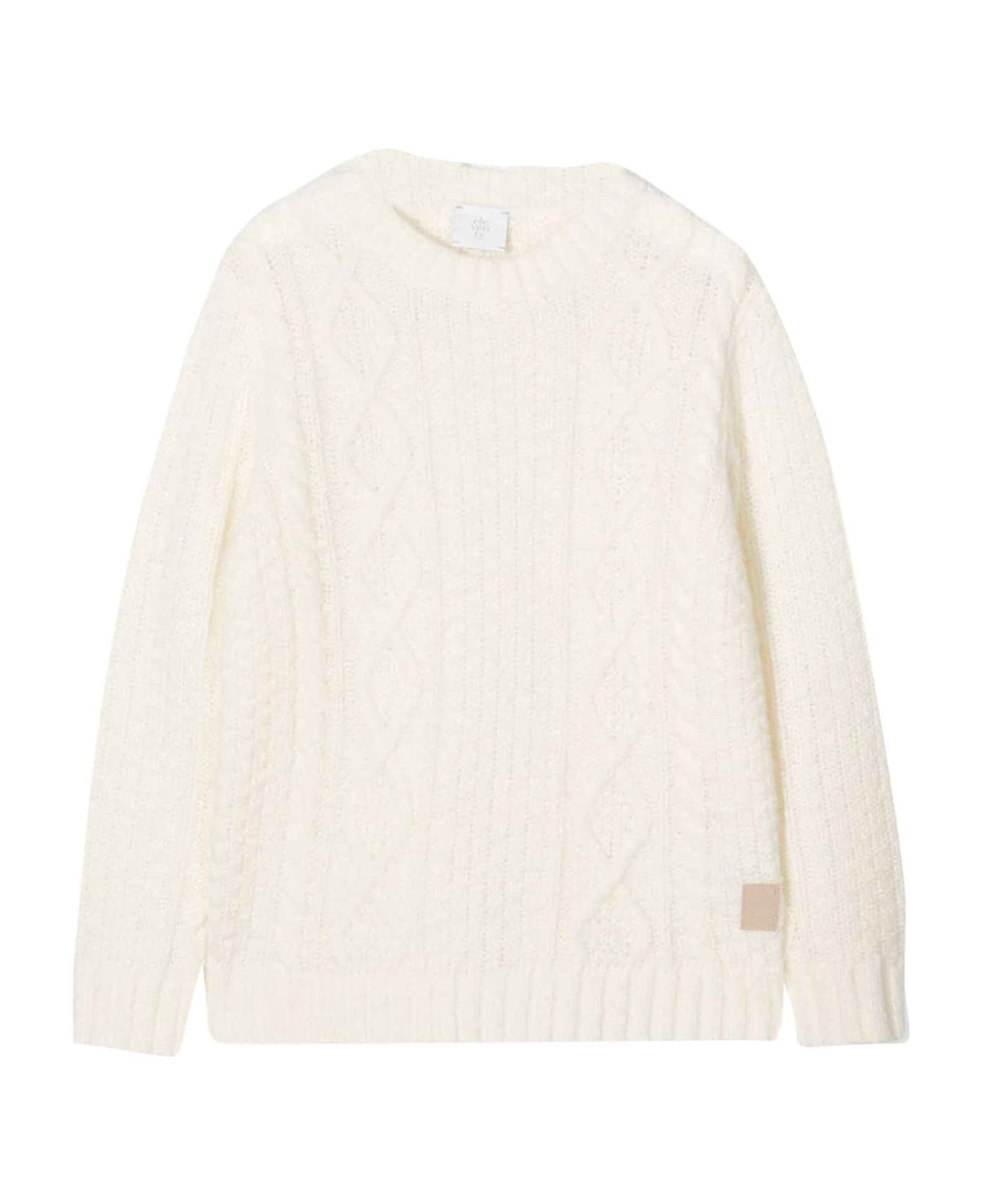 Eleventy White Sweater Teen Boy - Bianco