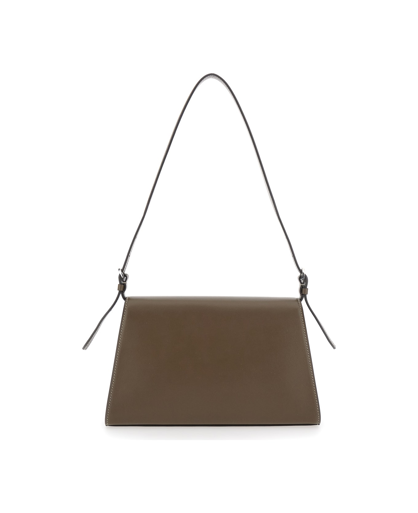 Savette Symmetry Shoulder Bag In Smooth Calf Leather - Brown