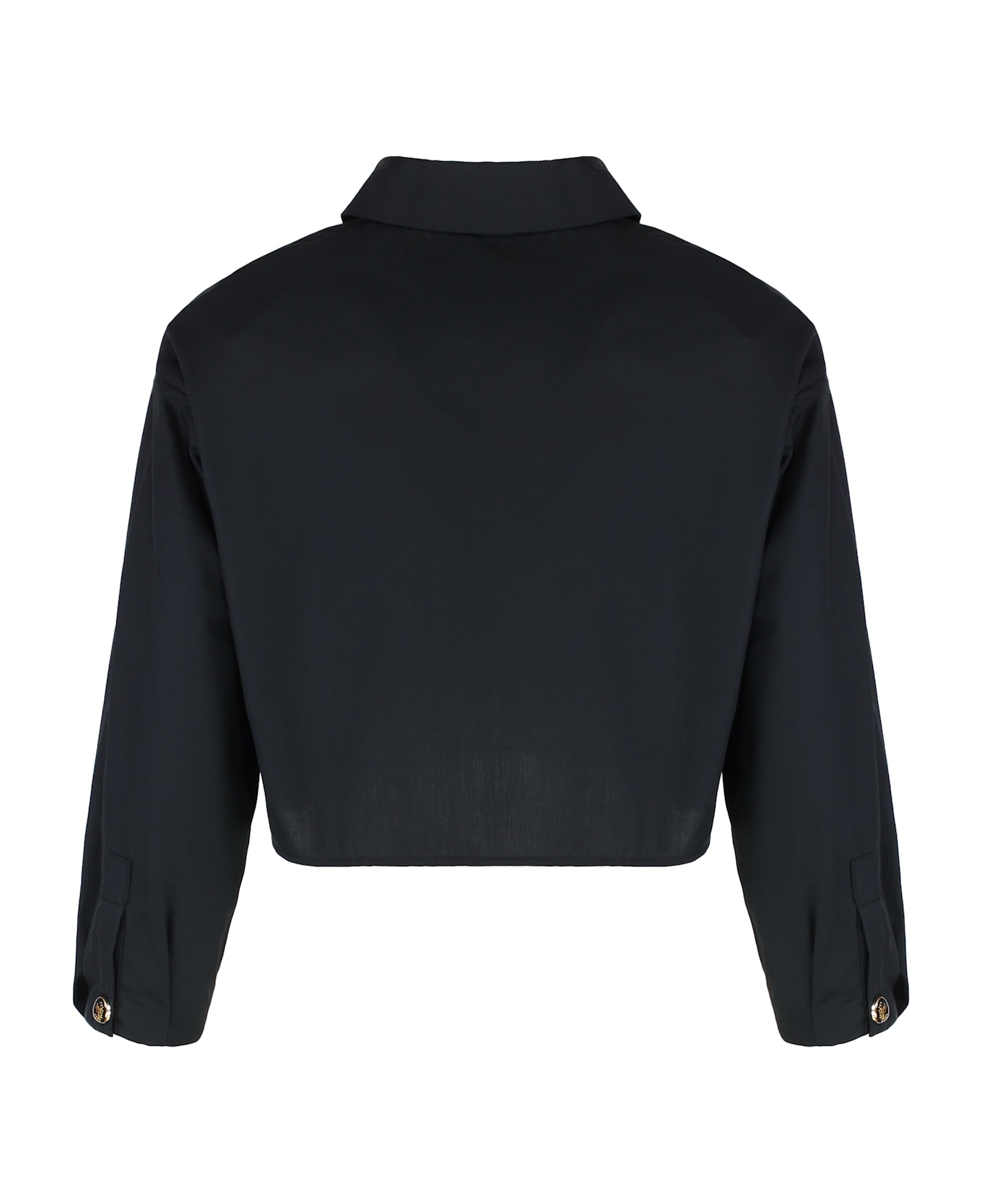 Elisabetta Franchi Cotton Poplin Shirt - black