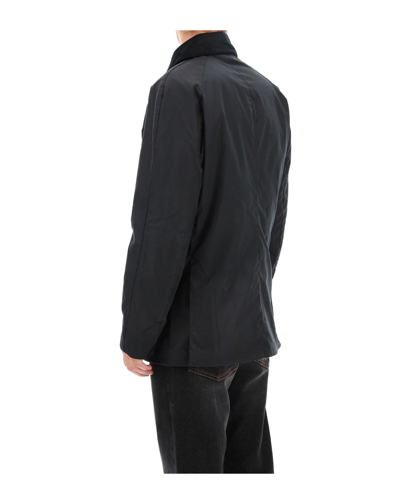 Barbour Ashby Waxed Jacket - Navy