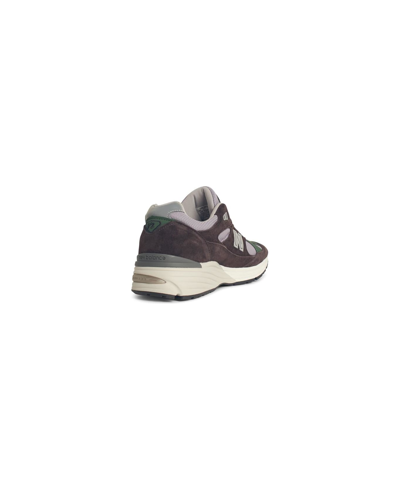 New Balance 
991
 Green Suede Blend Sneakers - Brown