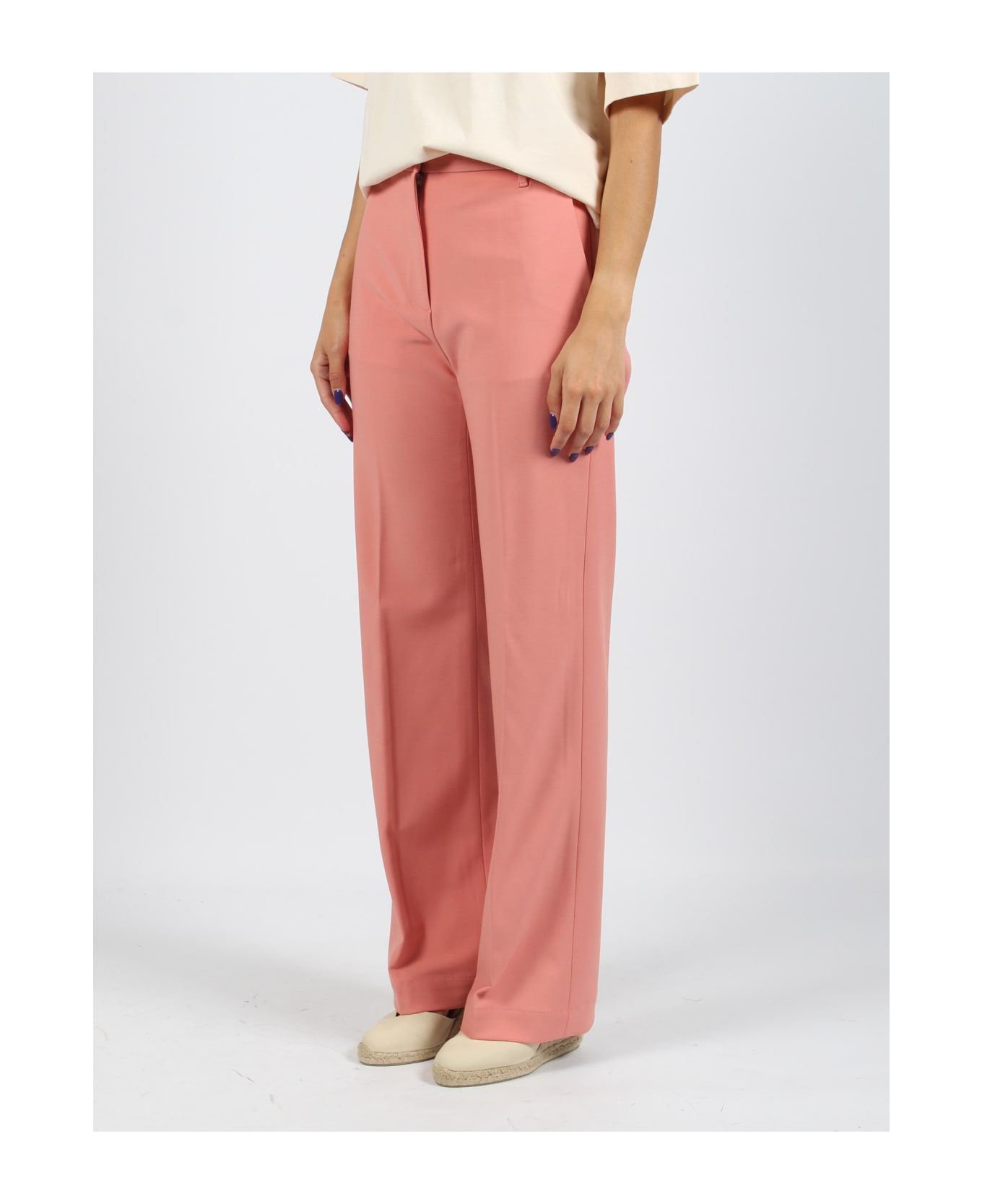 Nine in the Morning Deep Palazzo Trousers - Pink & Purple