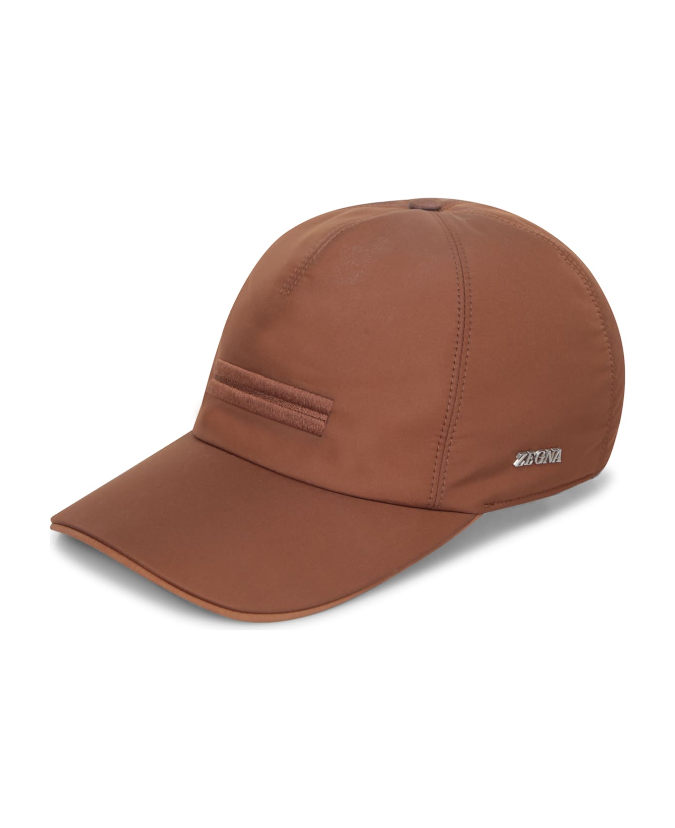 Zegna Brown Nylon Baseball Cap - Brown