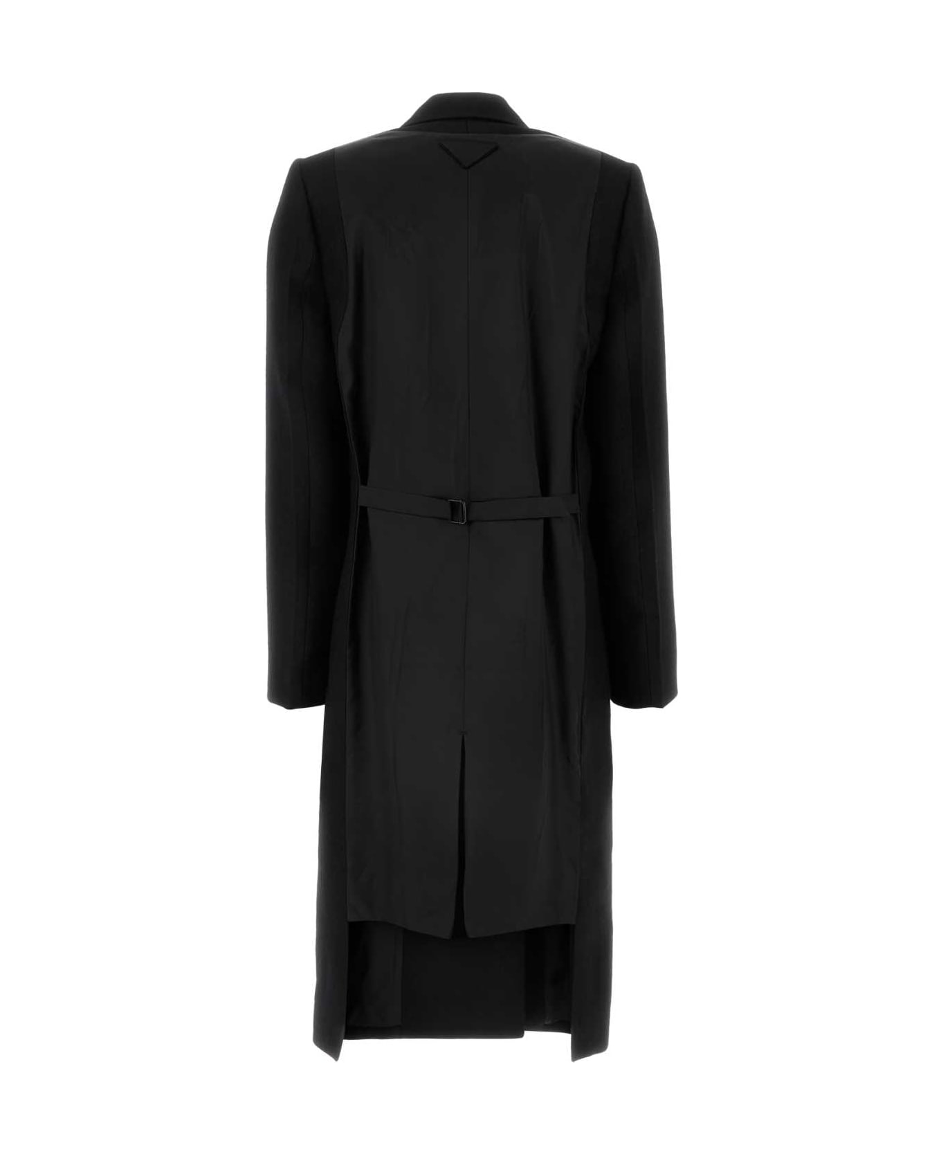 Prada Black Wool Coat - NERO