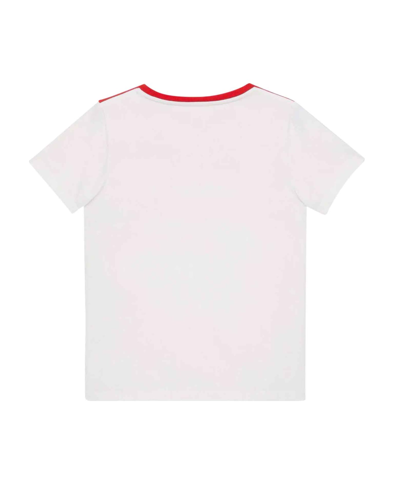 Gucci White Newborn T-shirt - White Red