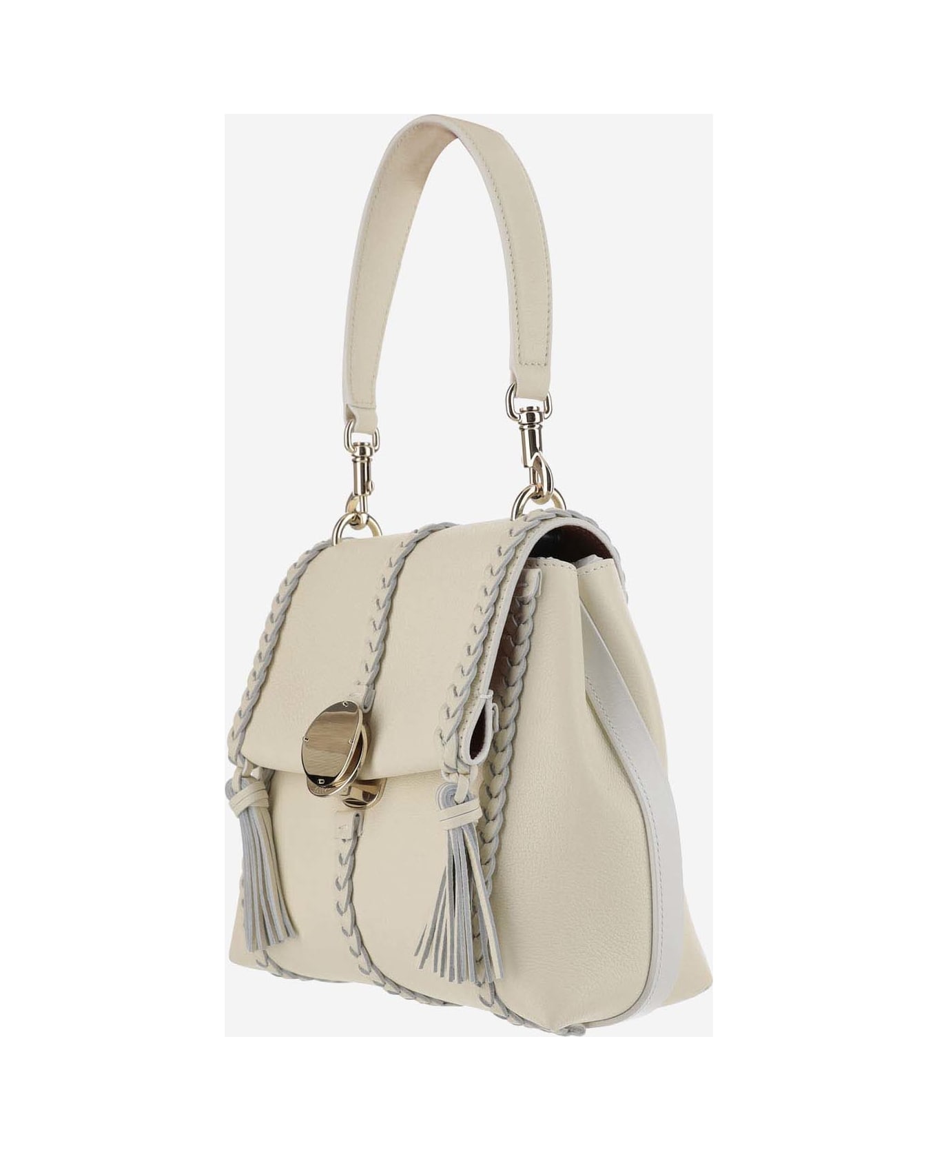 Chloé Small Penelope Shoulder Bag - White