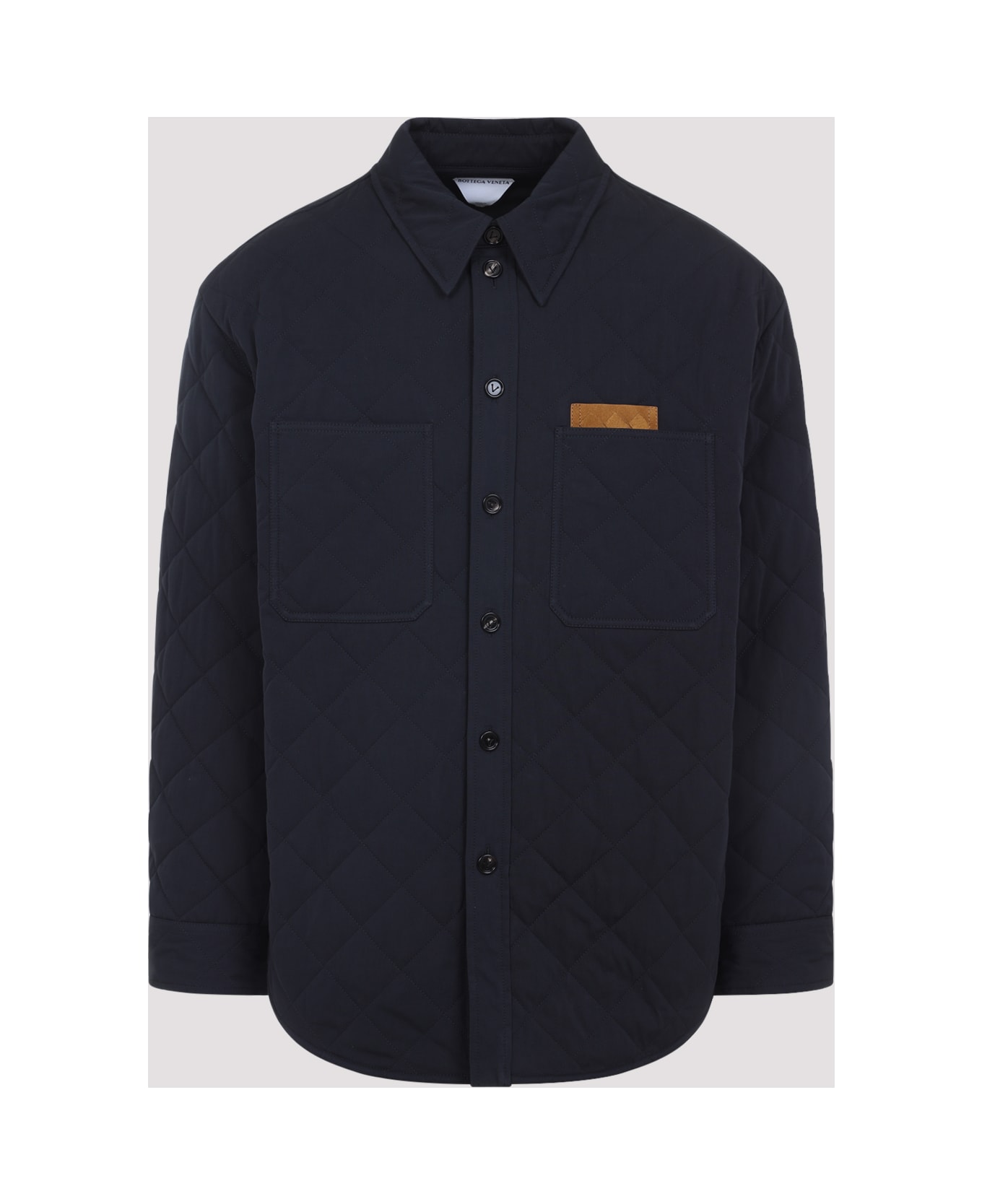 Bottega Veneta Quilted Overshirt - Midnight Blue