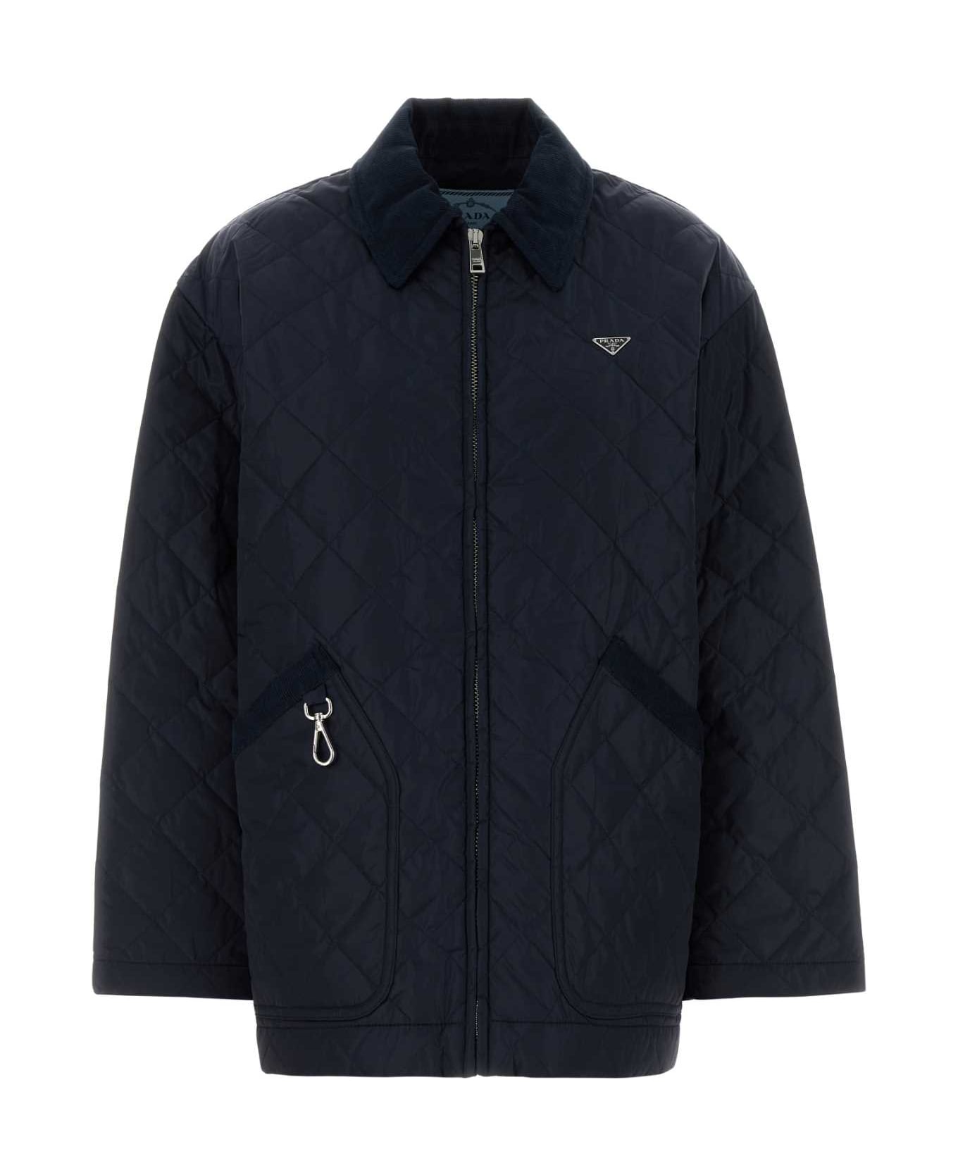 Prada Navy Blue Re-nylon Jacket - ROYAL