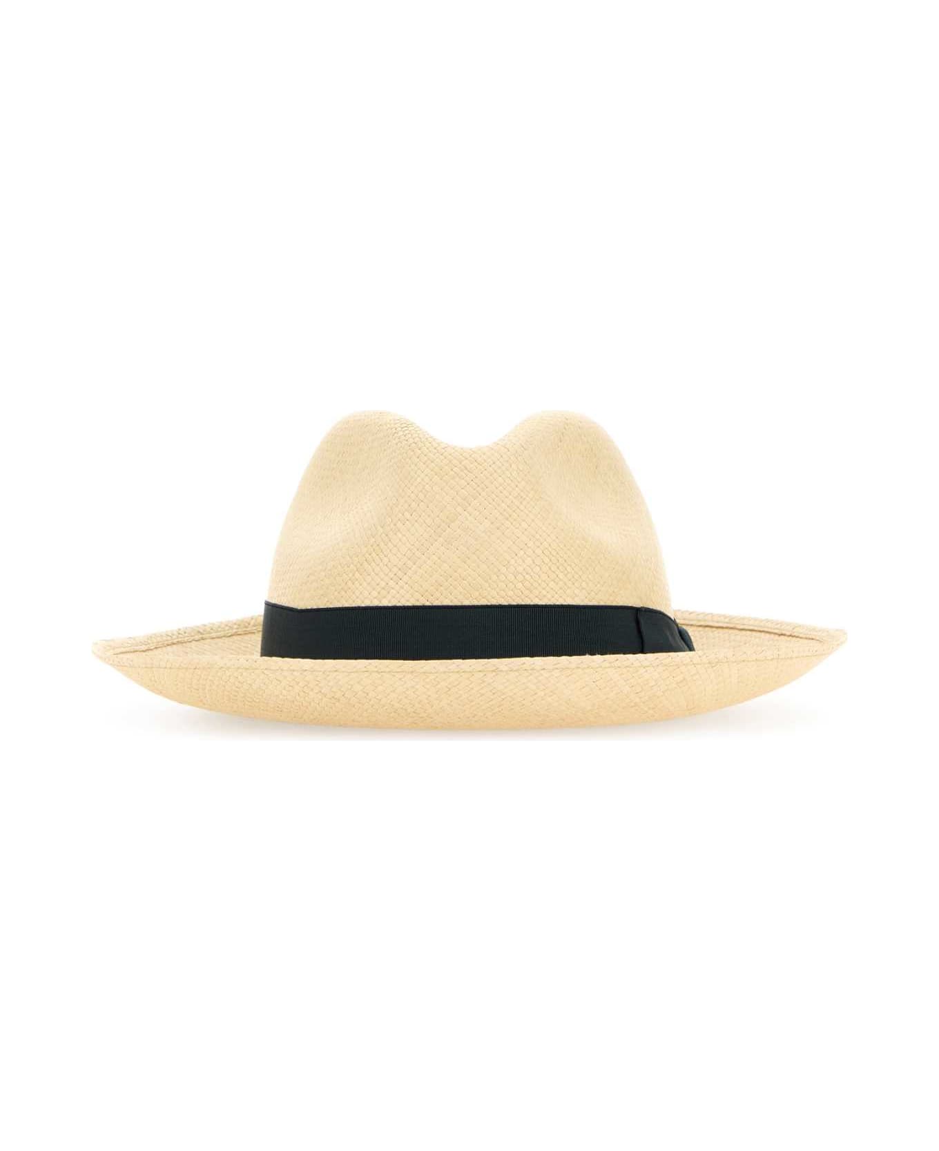 Borsalino Straw Amedeo Hat - PAVONE 帽子