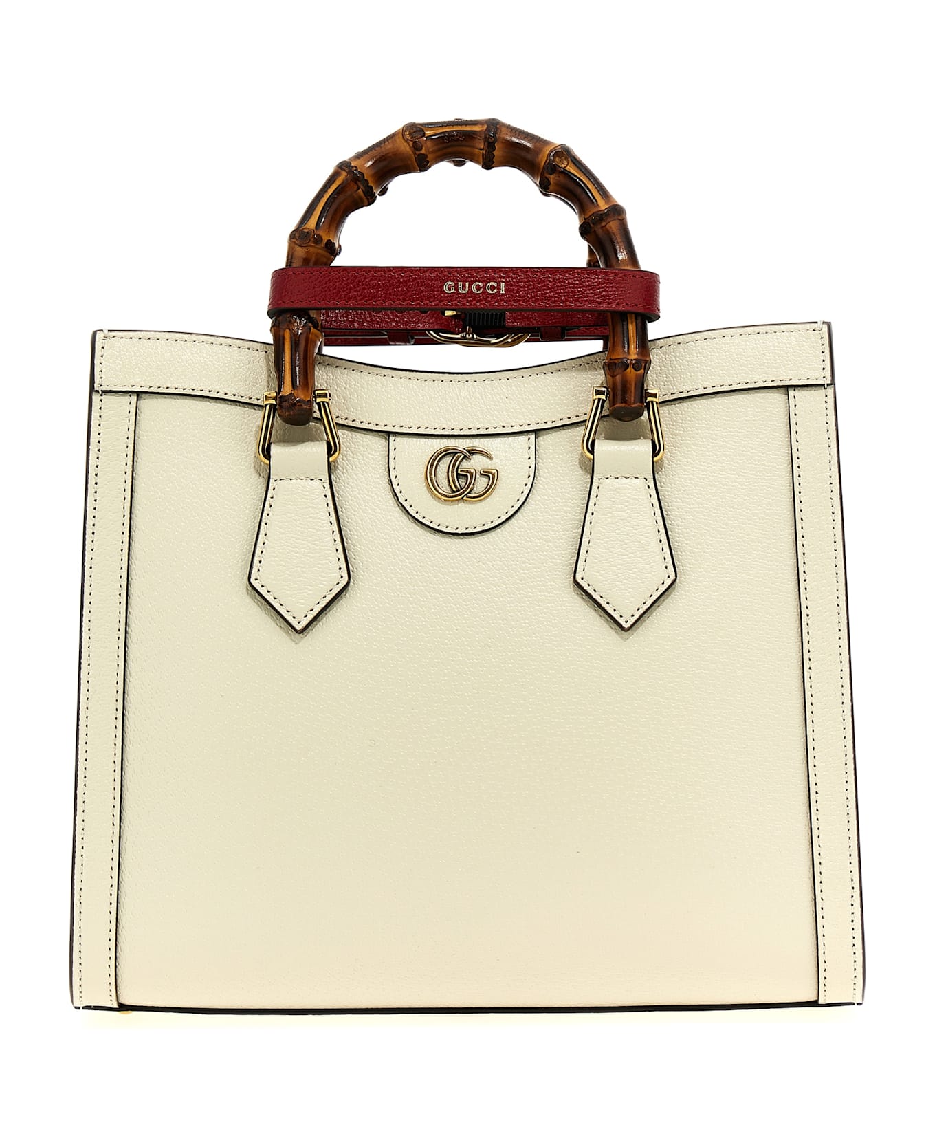 Gucci 'gucci Diana' Shopping Bag - White