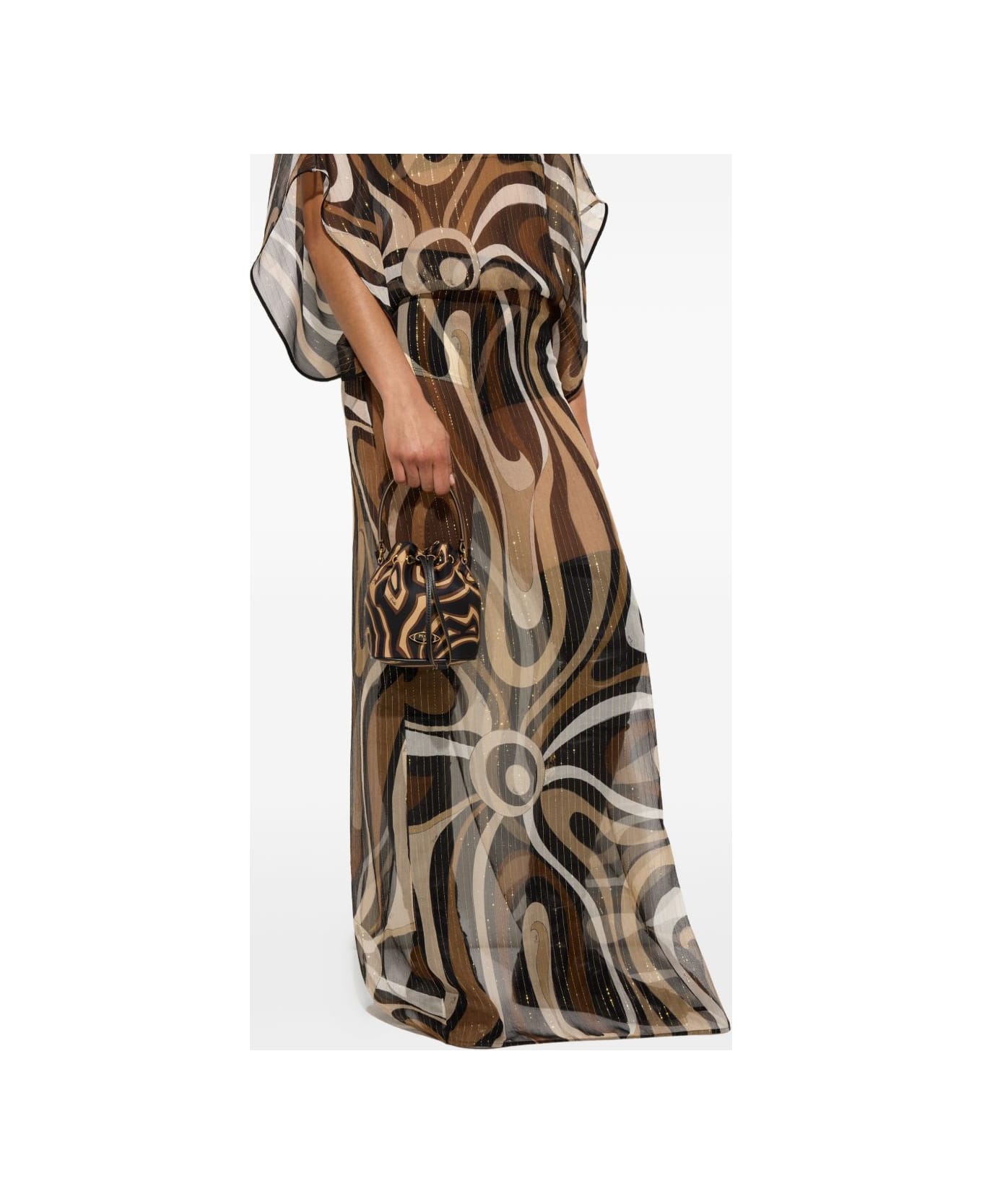 Pucci Printed Bucket Bag - Black