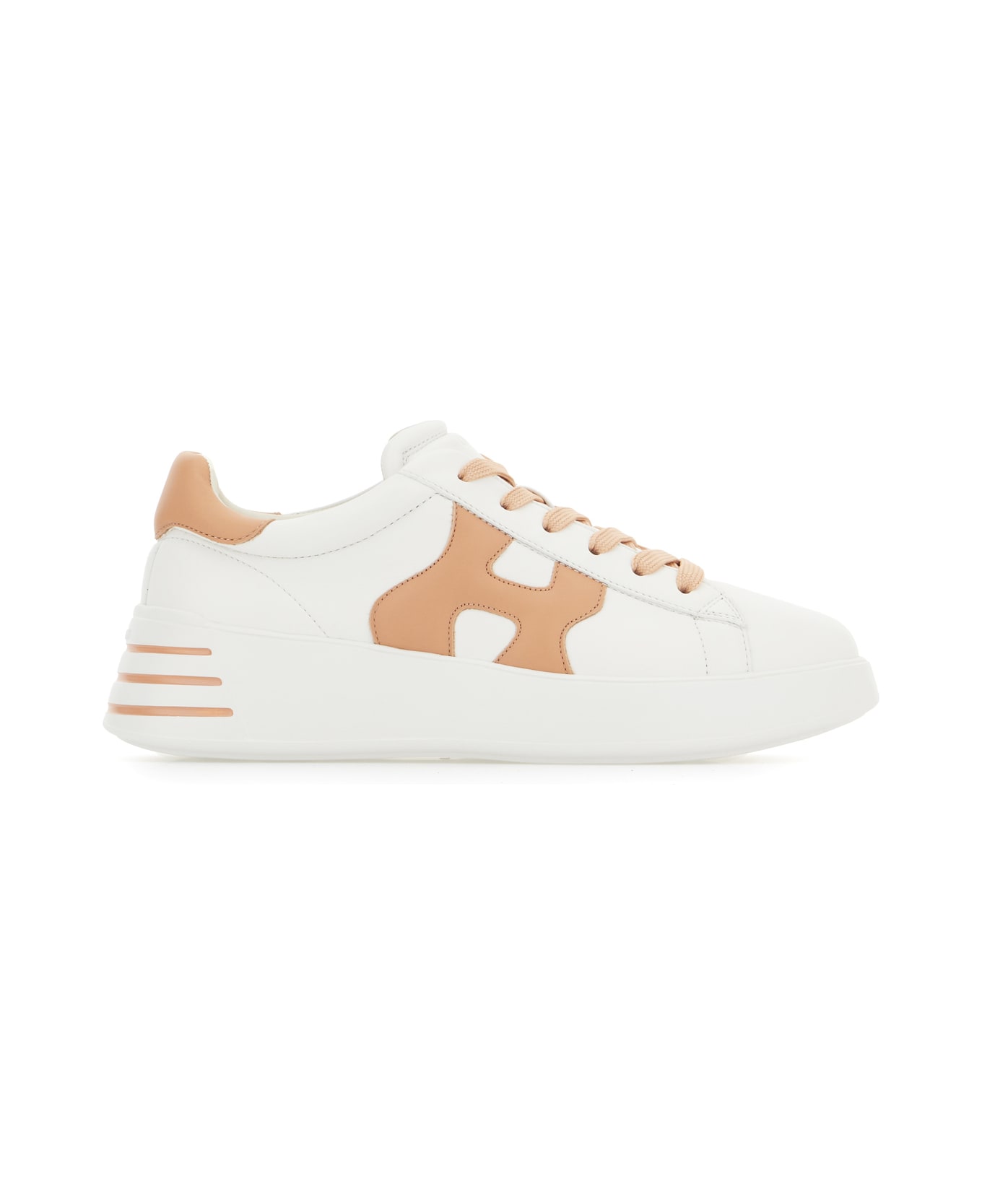 Hogan Multicolor Nappa Leather Rebel Sneakers - BIANCO ROSA