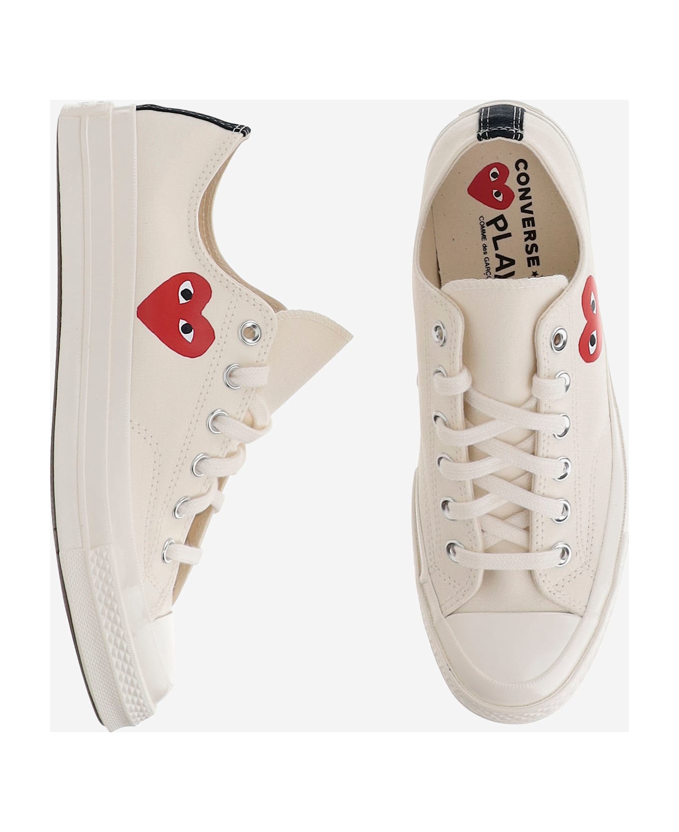Comme des Garçons Play Comme Des Garçons X Converse Canvas Sneakers - White