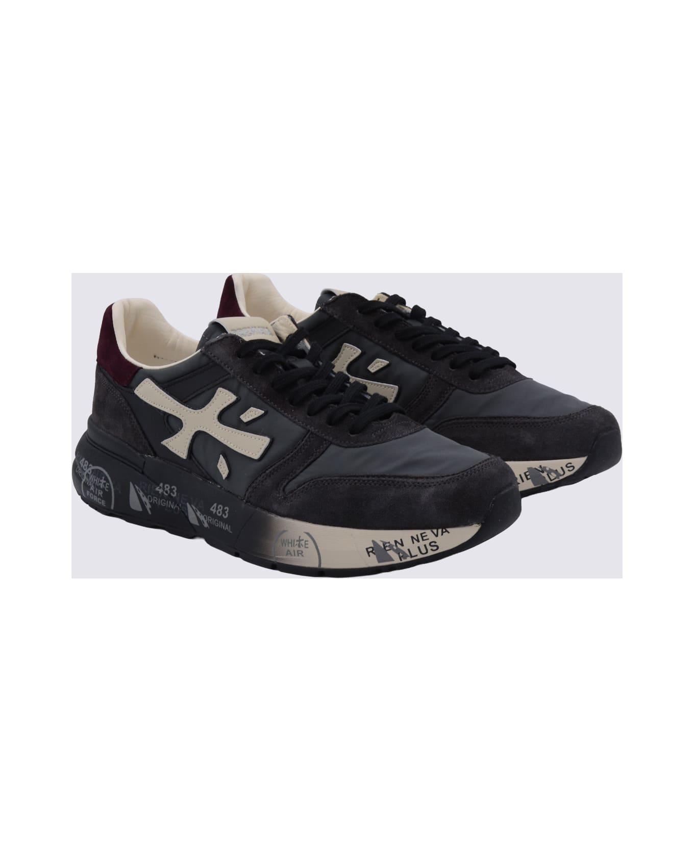 Premiata Blue Leather Mick Sneakers
