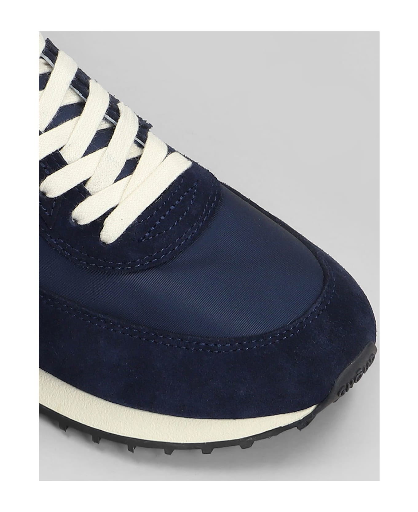 GHOUD Rush Sneakers In Blue Suede And Fabric - blue