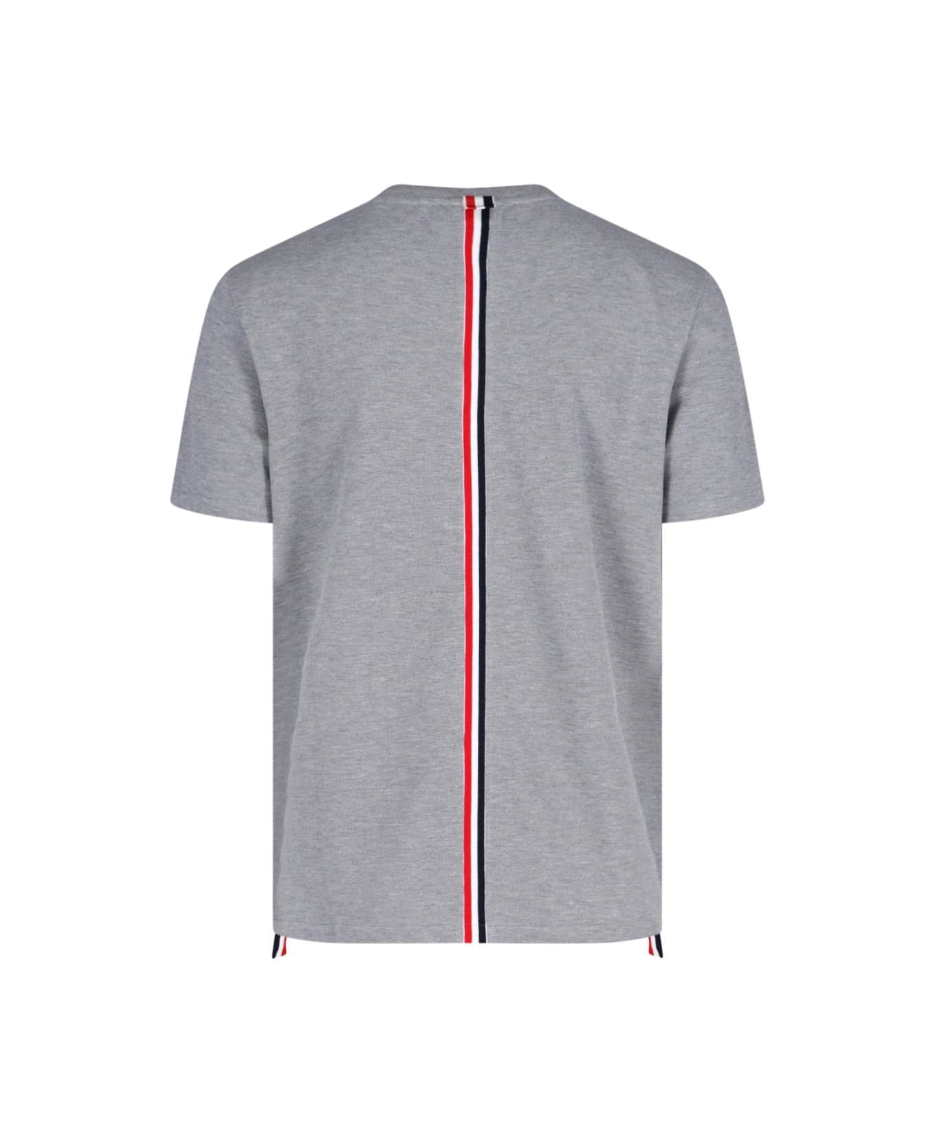 Thom Browne Ribbon Logo T-shirt - Grey シャツ