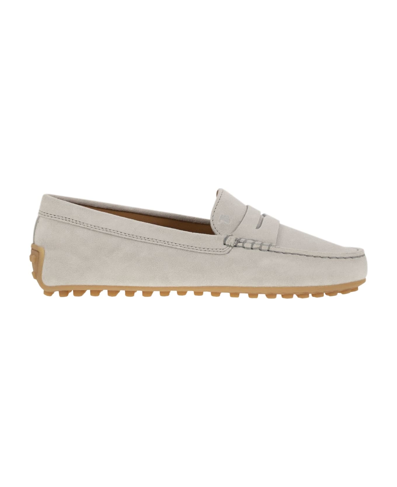 Tod's City Gommino Suede Loafer - Ice