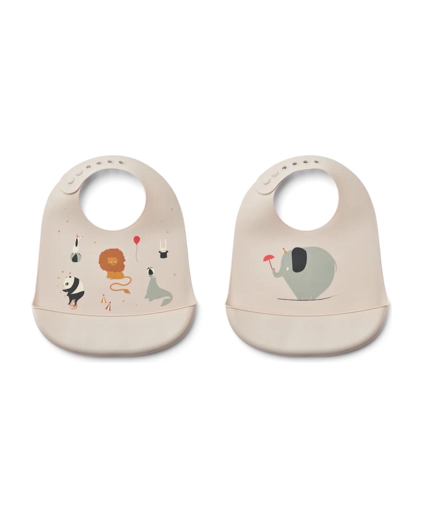 Liewood Tilda Printed Bib 2-pack - Circus Sandy