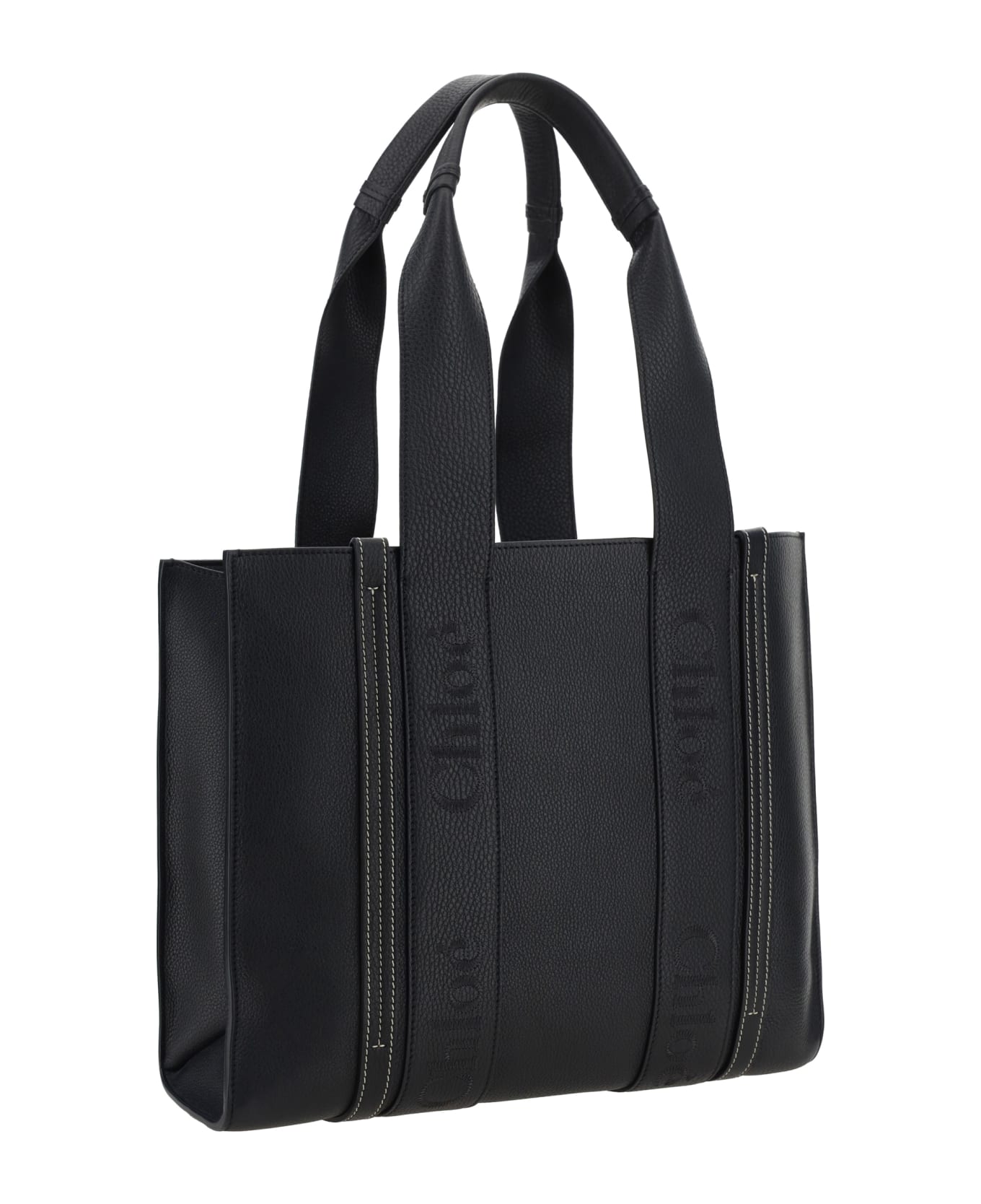 Chloé Woody Shopping Bag - Black トートバッグ