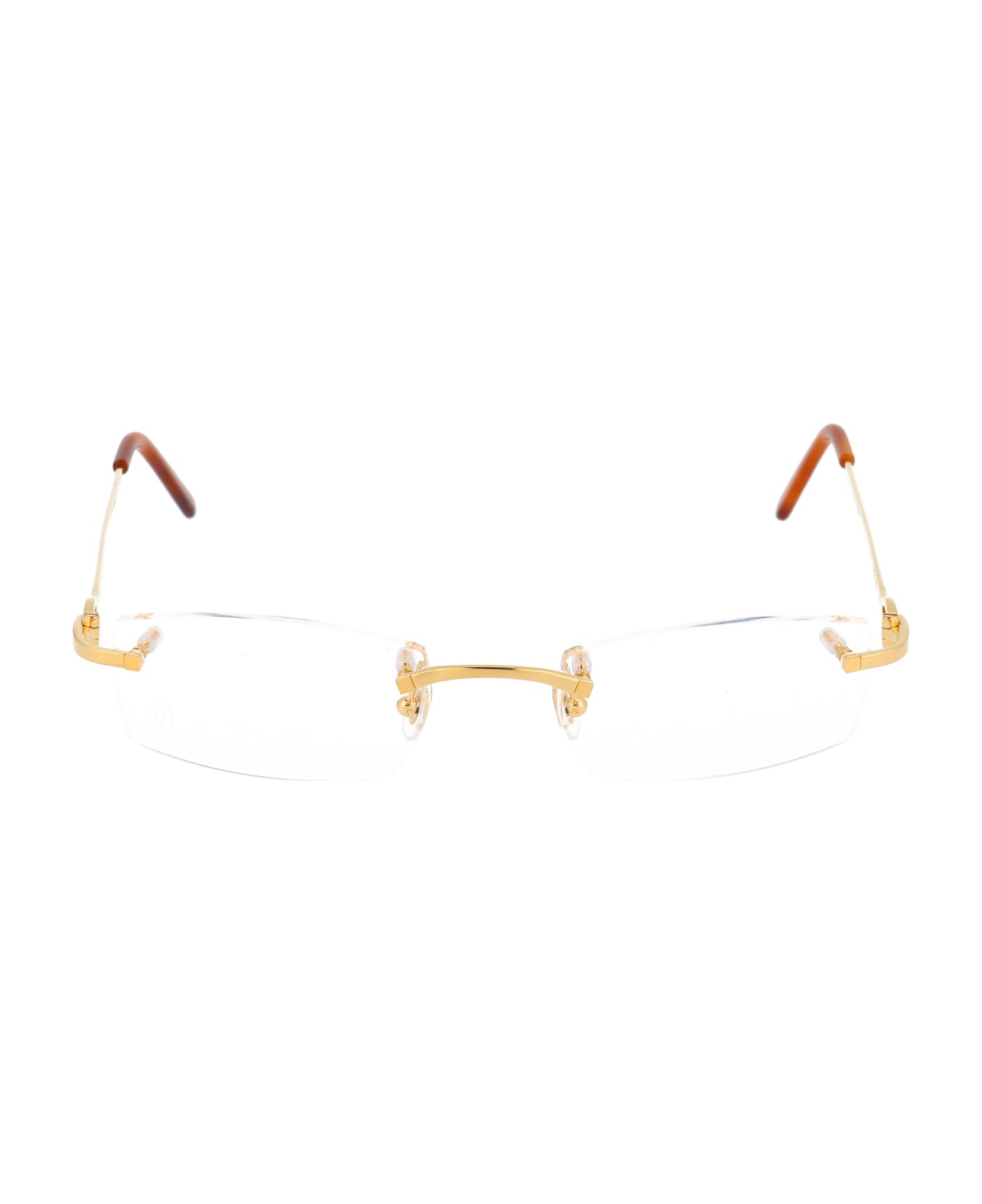 Cartier Eyewear Ct0045o Glasses - 002 GOLD GOLD TRANSPARENT