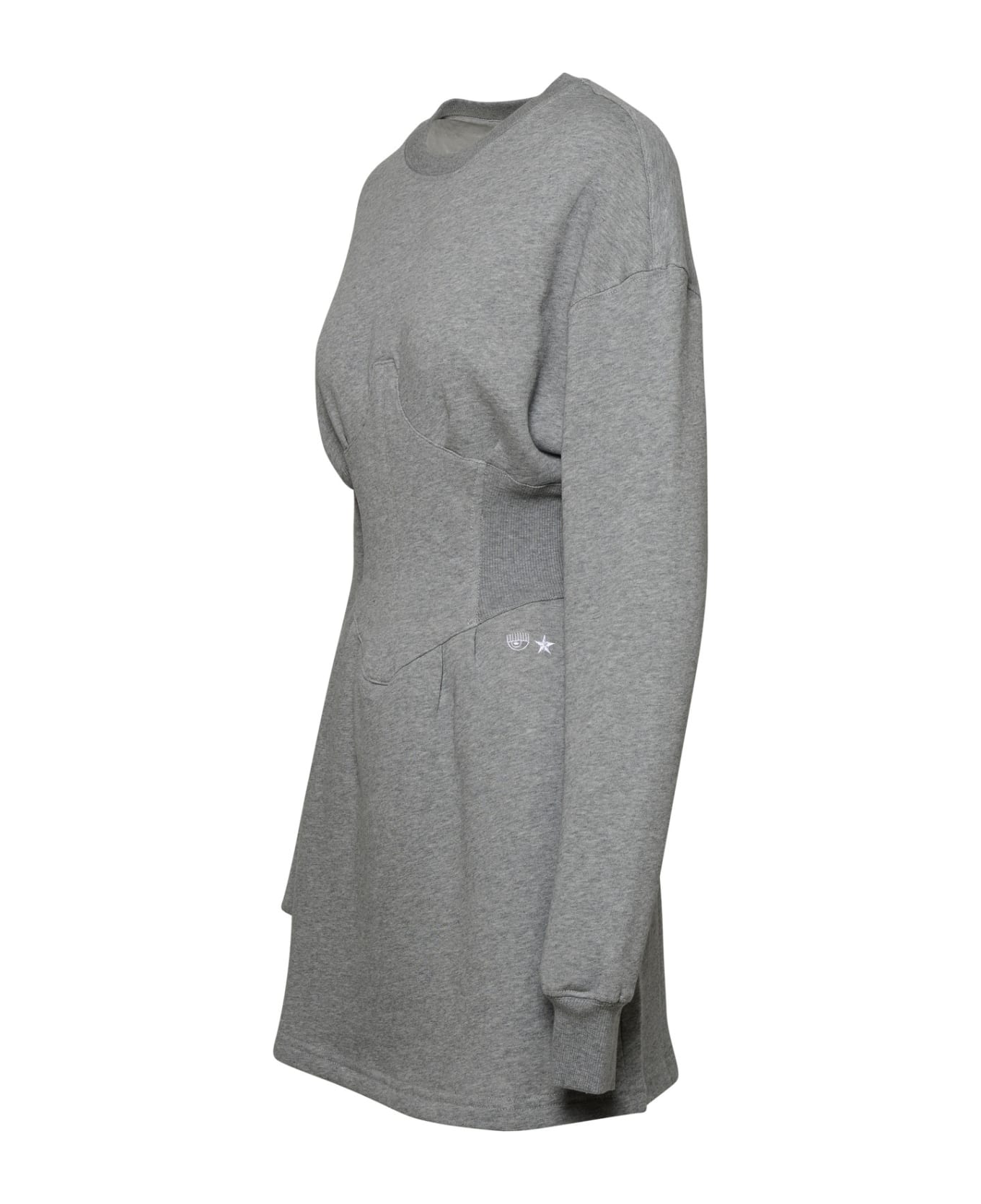 Chiara Ferragni Gray Cotton Dress - Grey