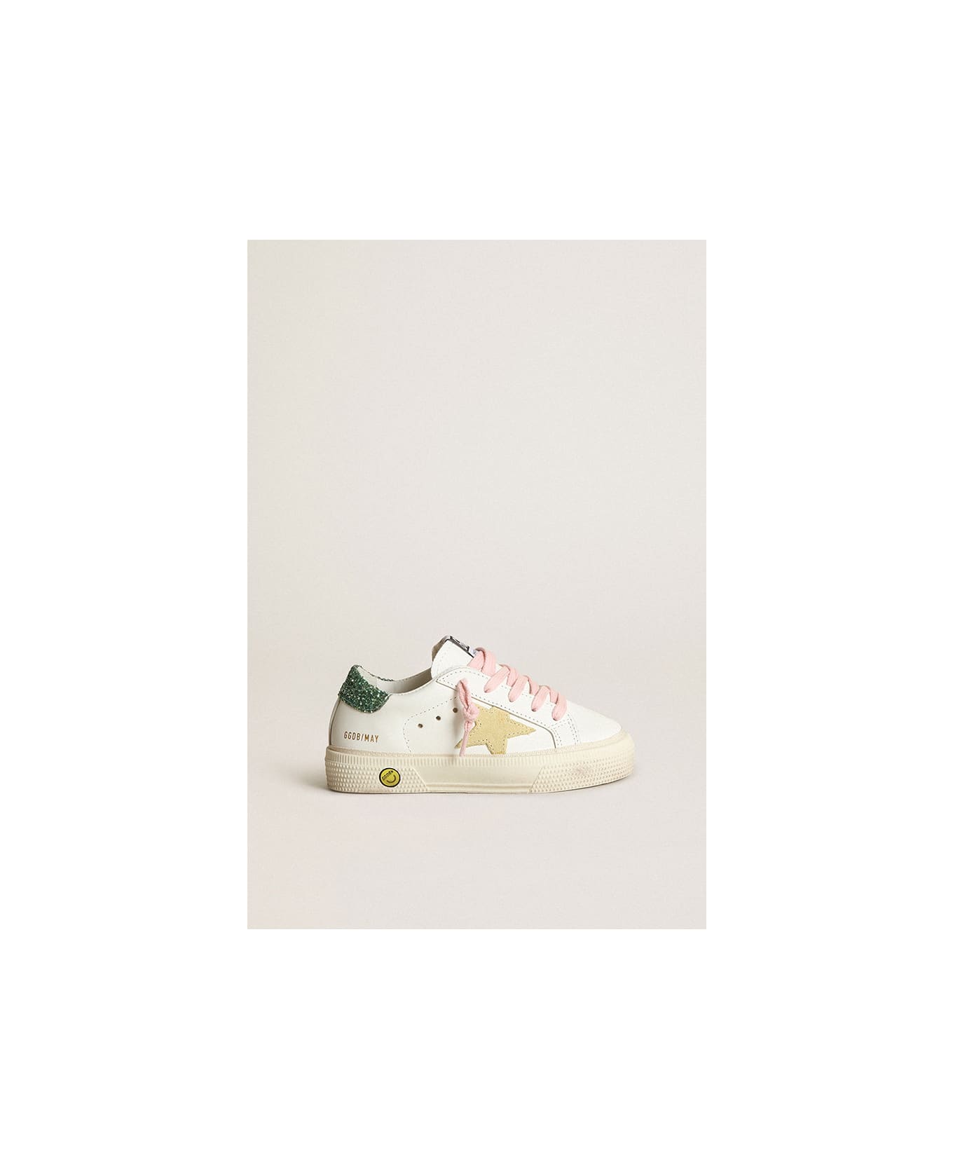 Golden Goose Sneakers May - White Ligh Yellow Green
