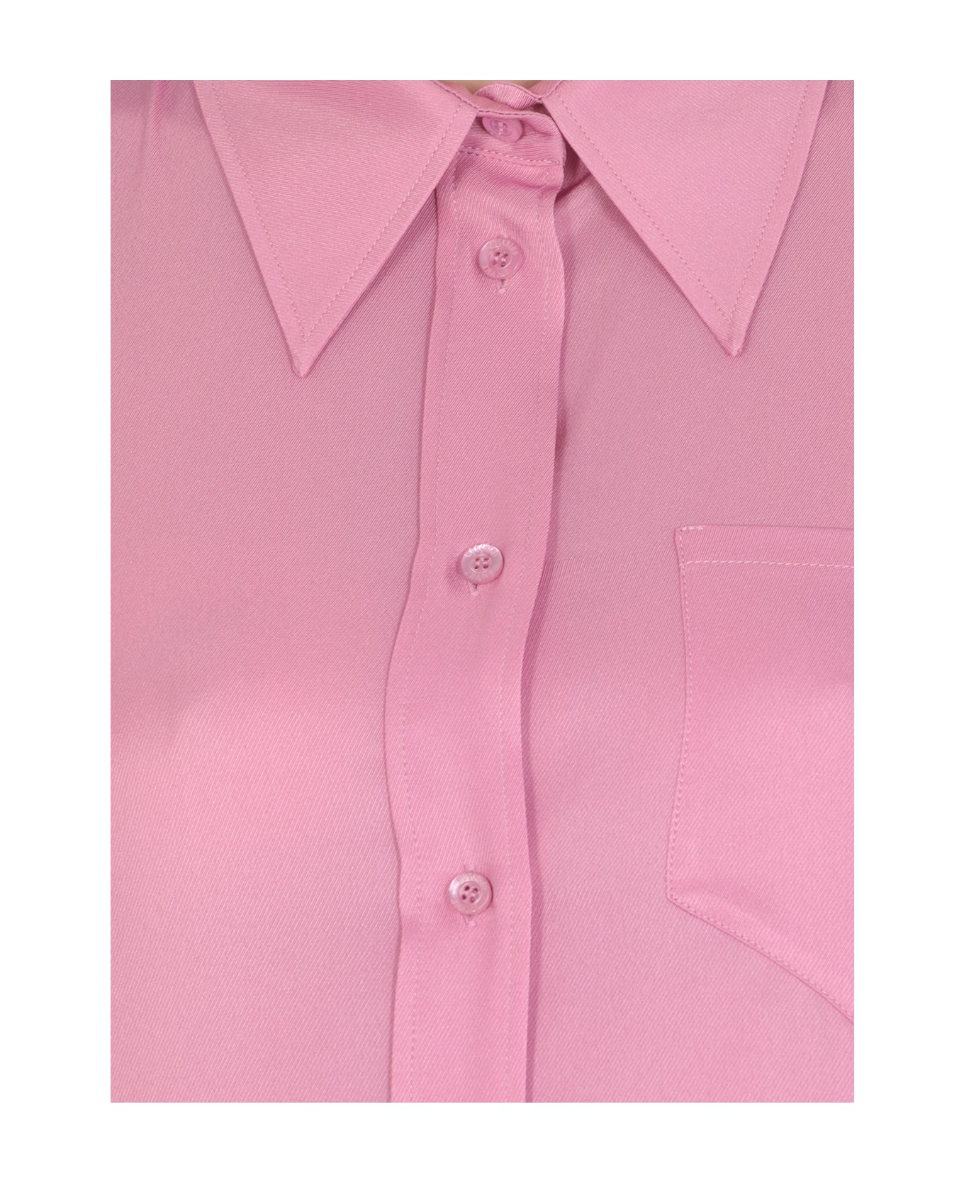 M05CH1N0 Jeans Silk Blend Shirt - Pink