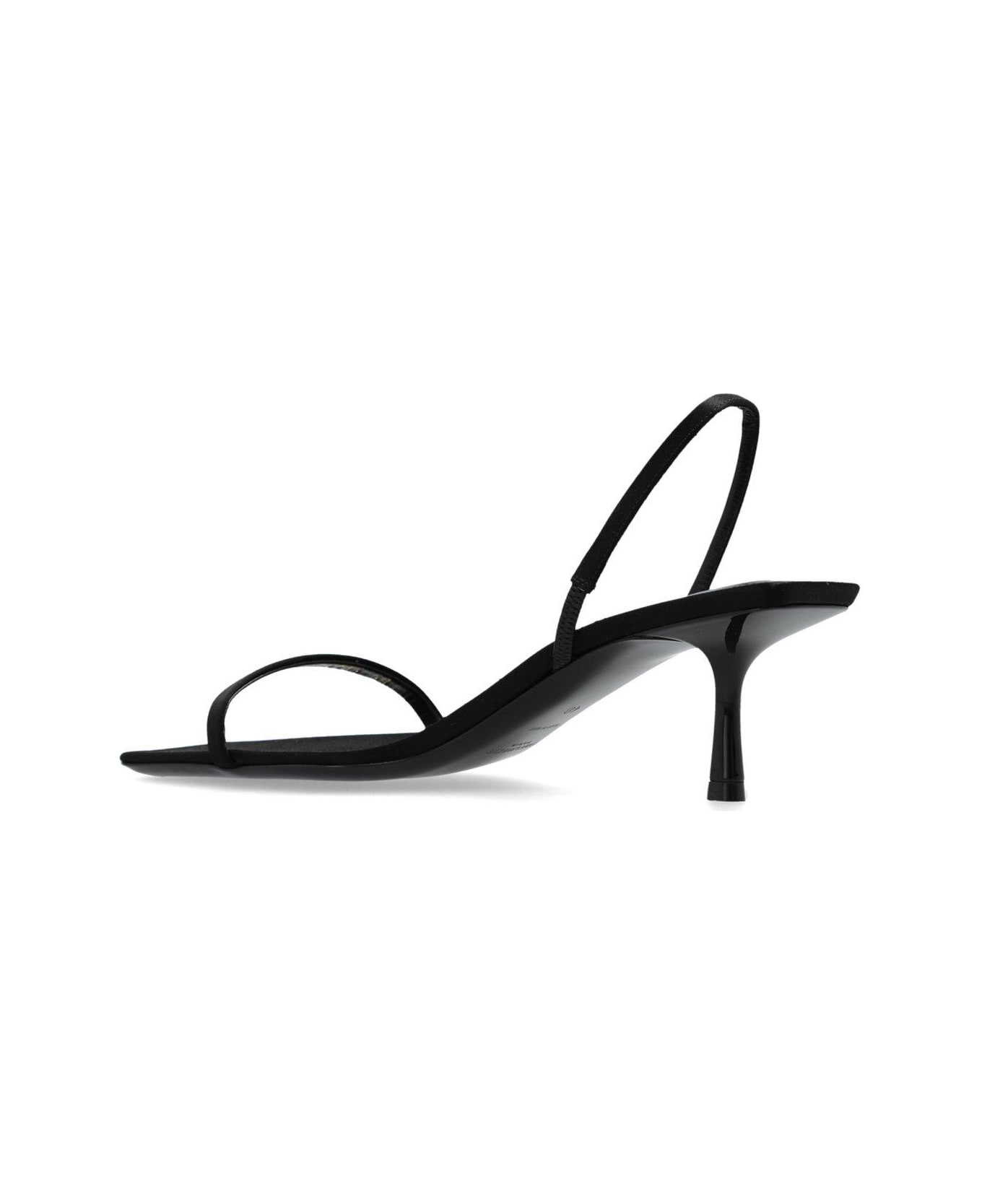 Saint Laurent Jaspe Open Toe Sandals - Nero/nero