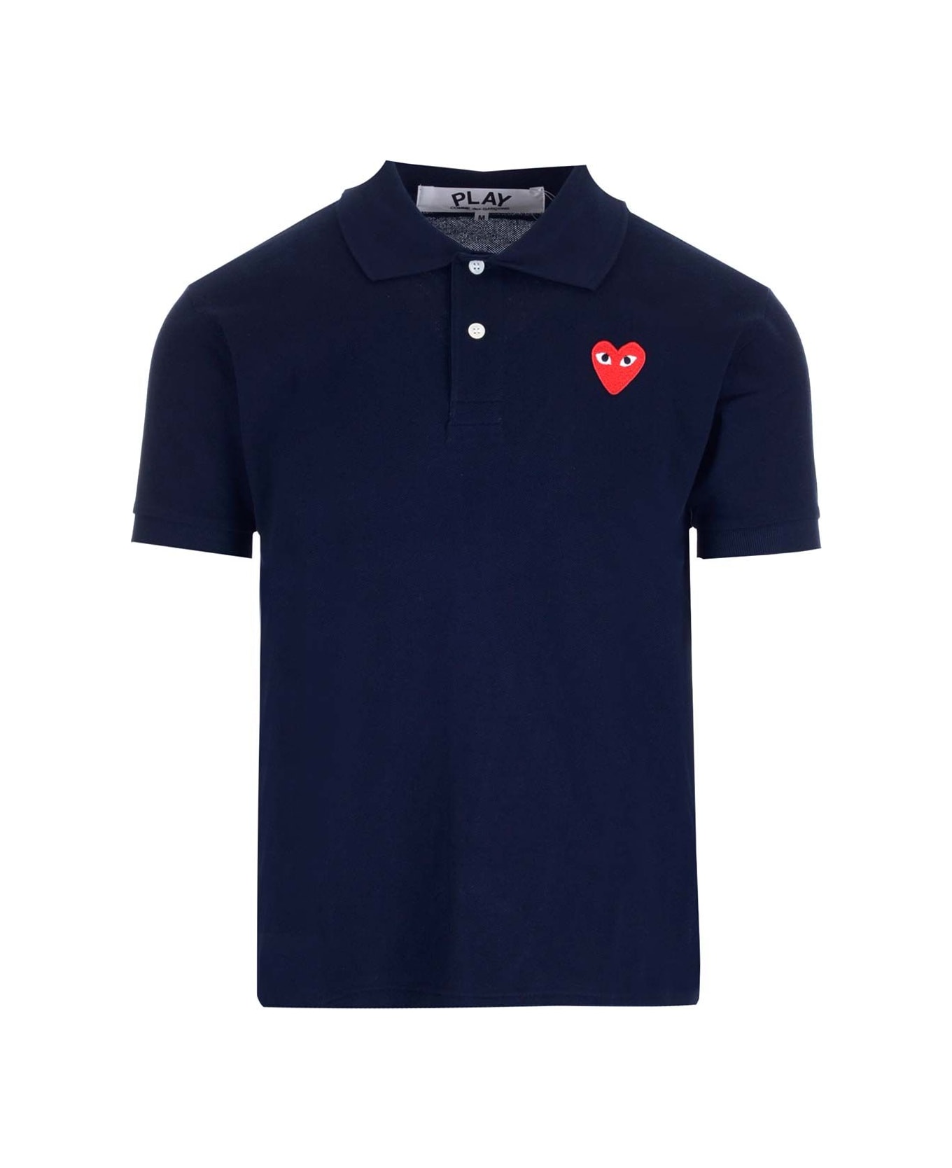 Comme des Garçons Play Half-sleeved Polo - Blue