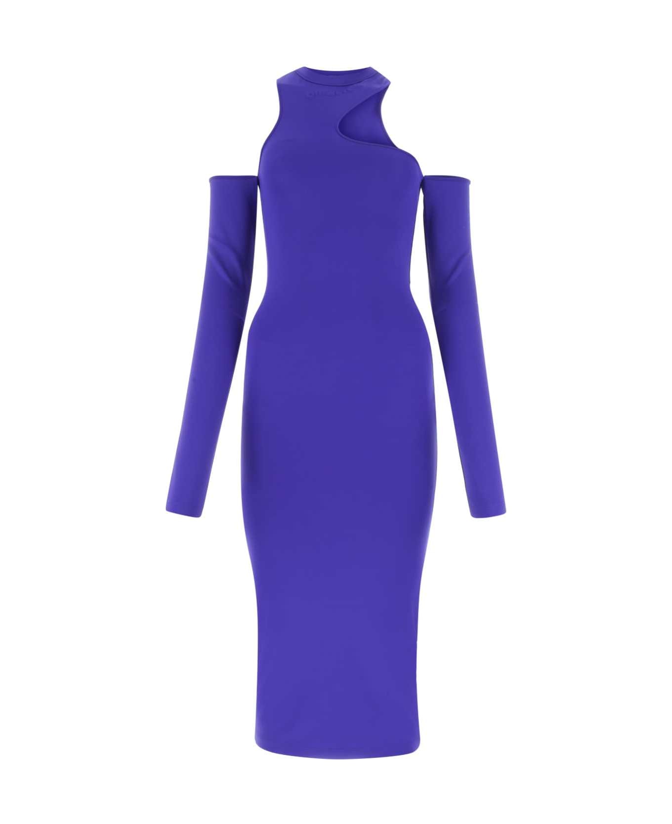 Off-White Purple Stretch Nylon Dress - 3737