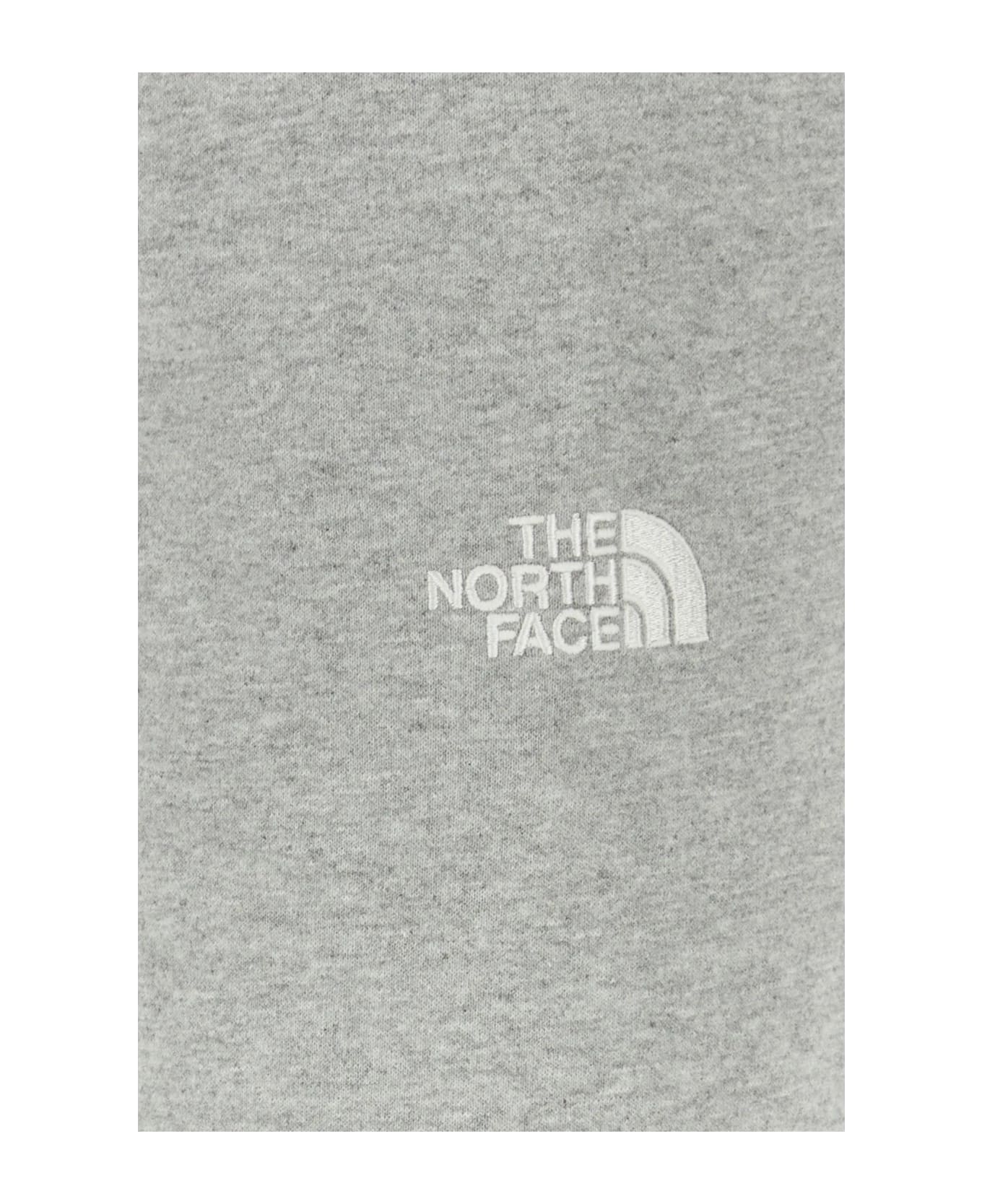 The North Face Melange Grey Cotton Blend Joggers - Grey
