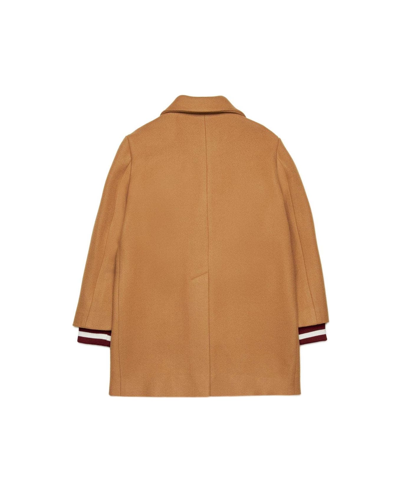 Dsquared2 Logo Patch Single-breasted Jacket - Brown