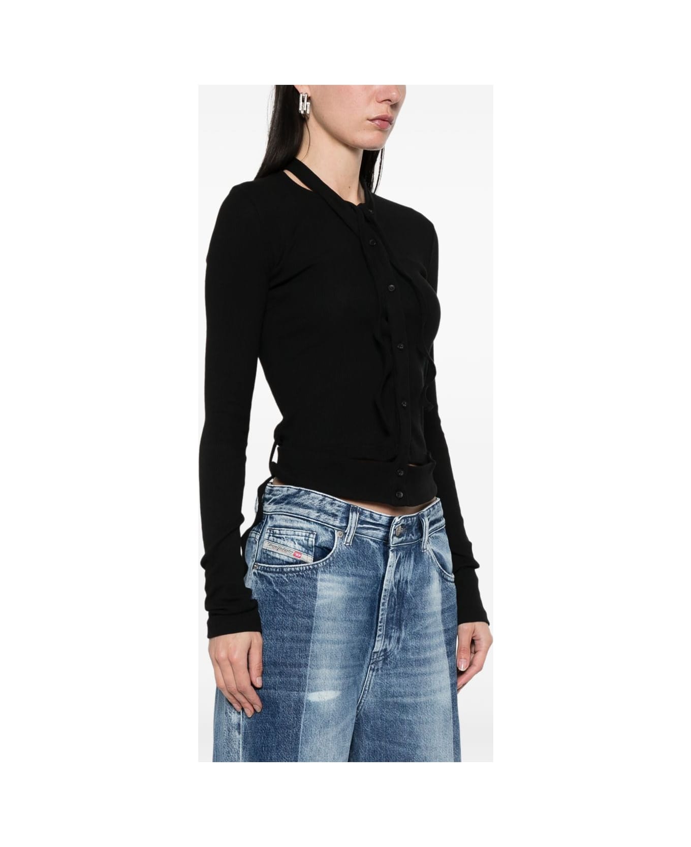 Ottolinger Double Closure Cardigan - Black