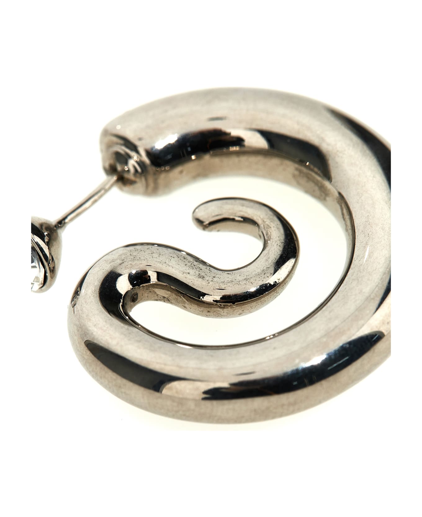 Panconesi 'diamond Serpent' Earrings - Silver