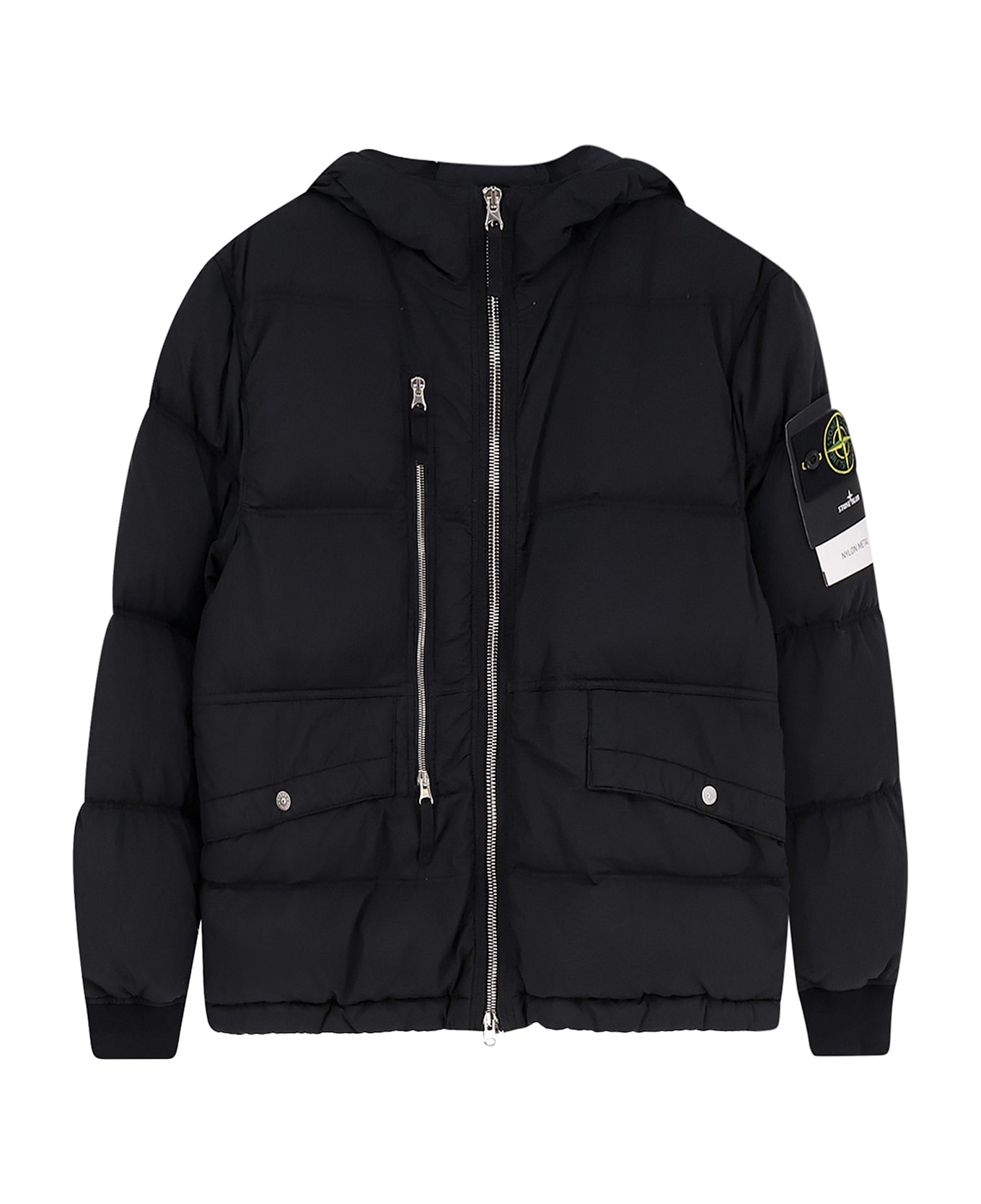 Stone Island Nylon Down Jacket - Black