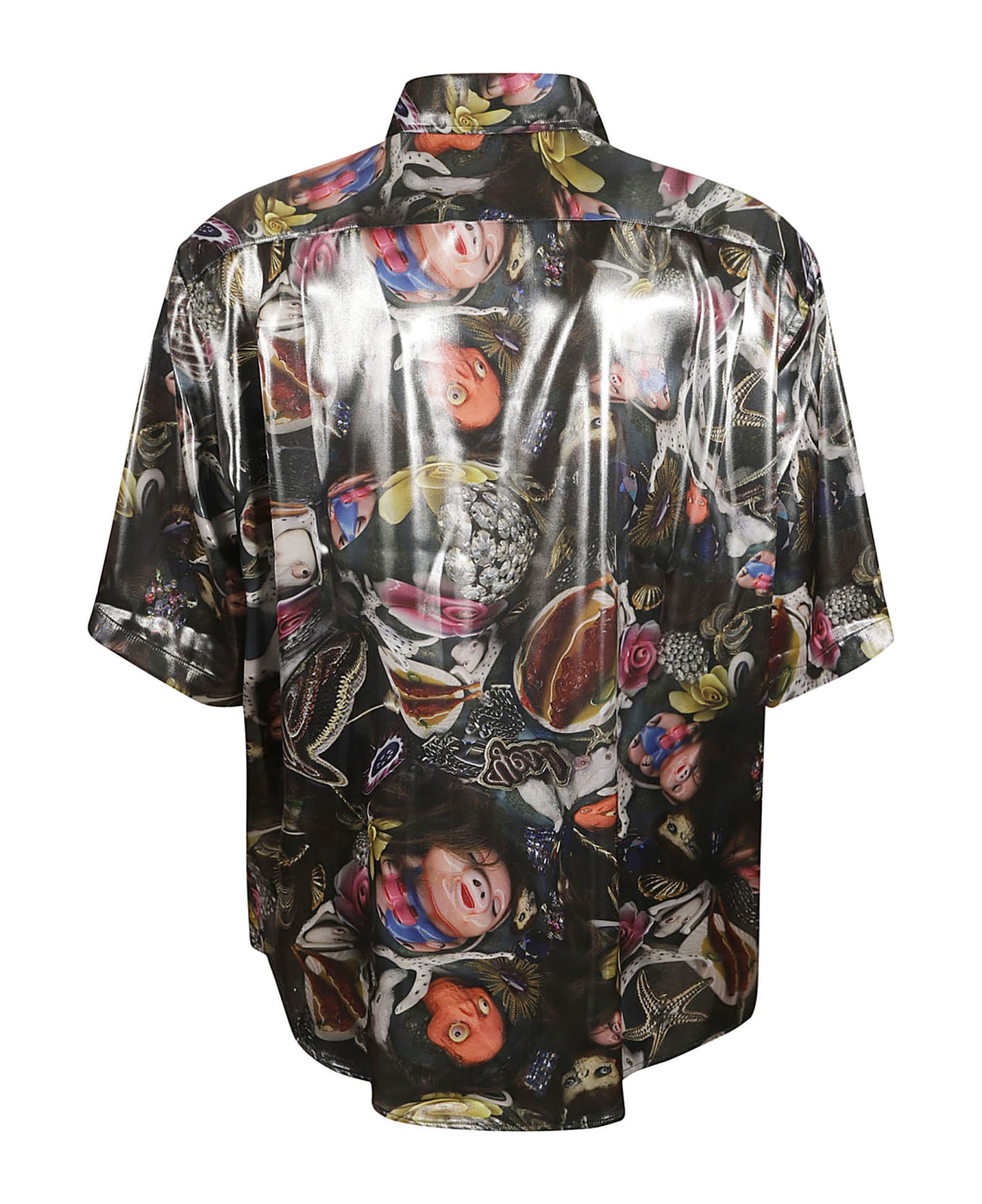 Acne Studios Glossy Printed Shirt - BLACK PRINT