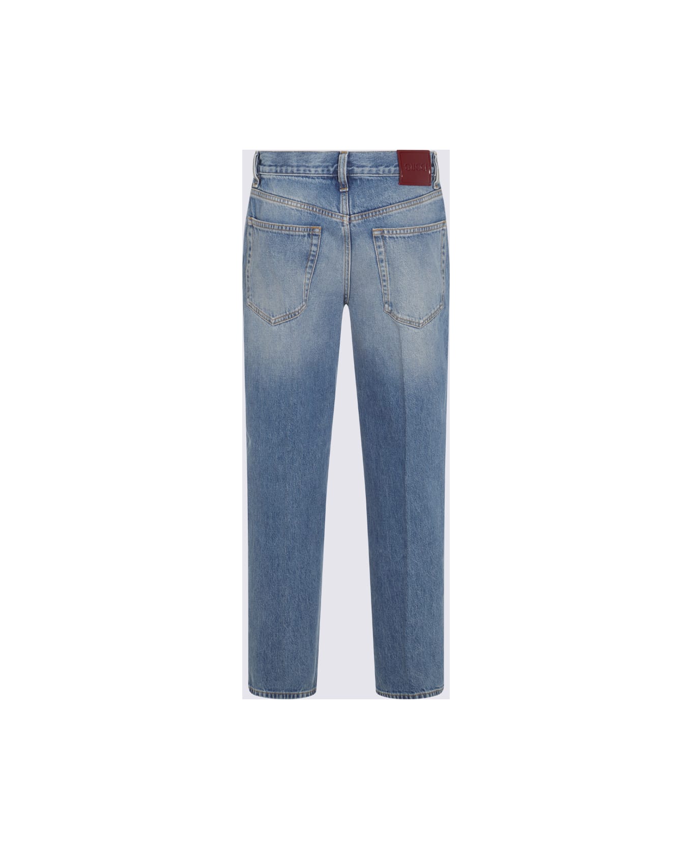 Gucci Blue Cotton Denim Jeans - Blue