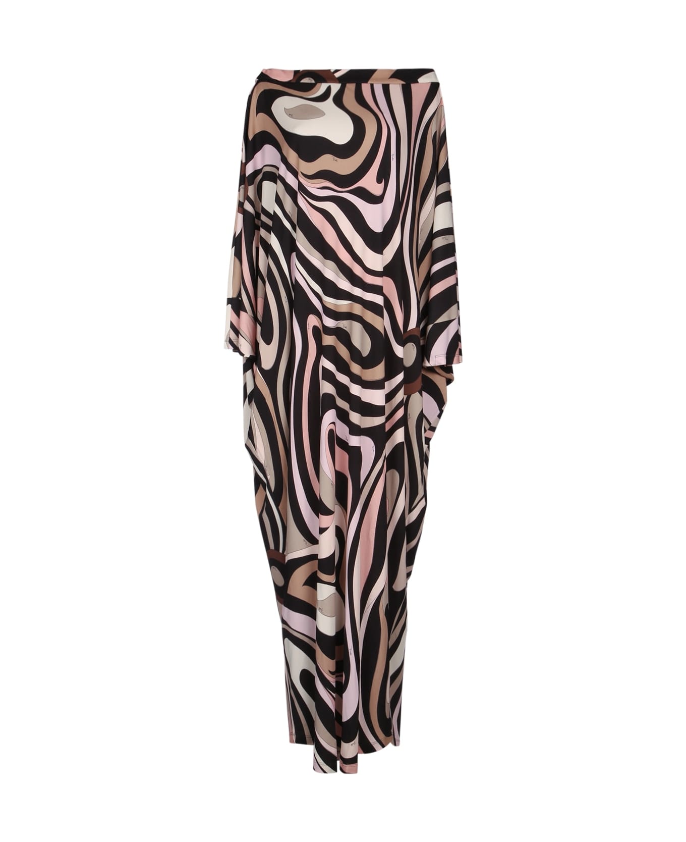 Pucci Caftano - Jersey Frisottino - NERO/NUDE