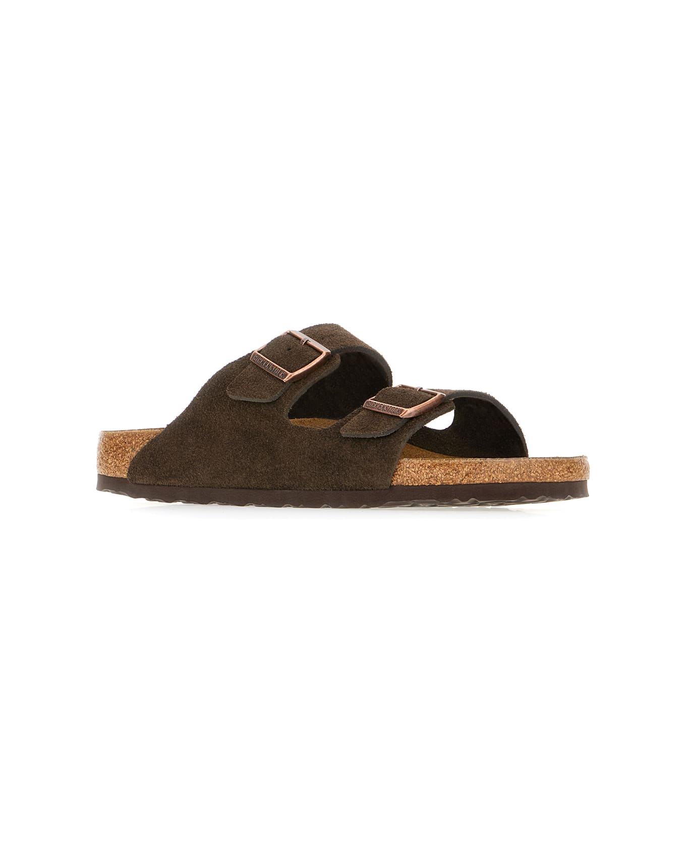 Birkenstock Chocolate Suede Arizona Sandals - MOCCA