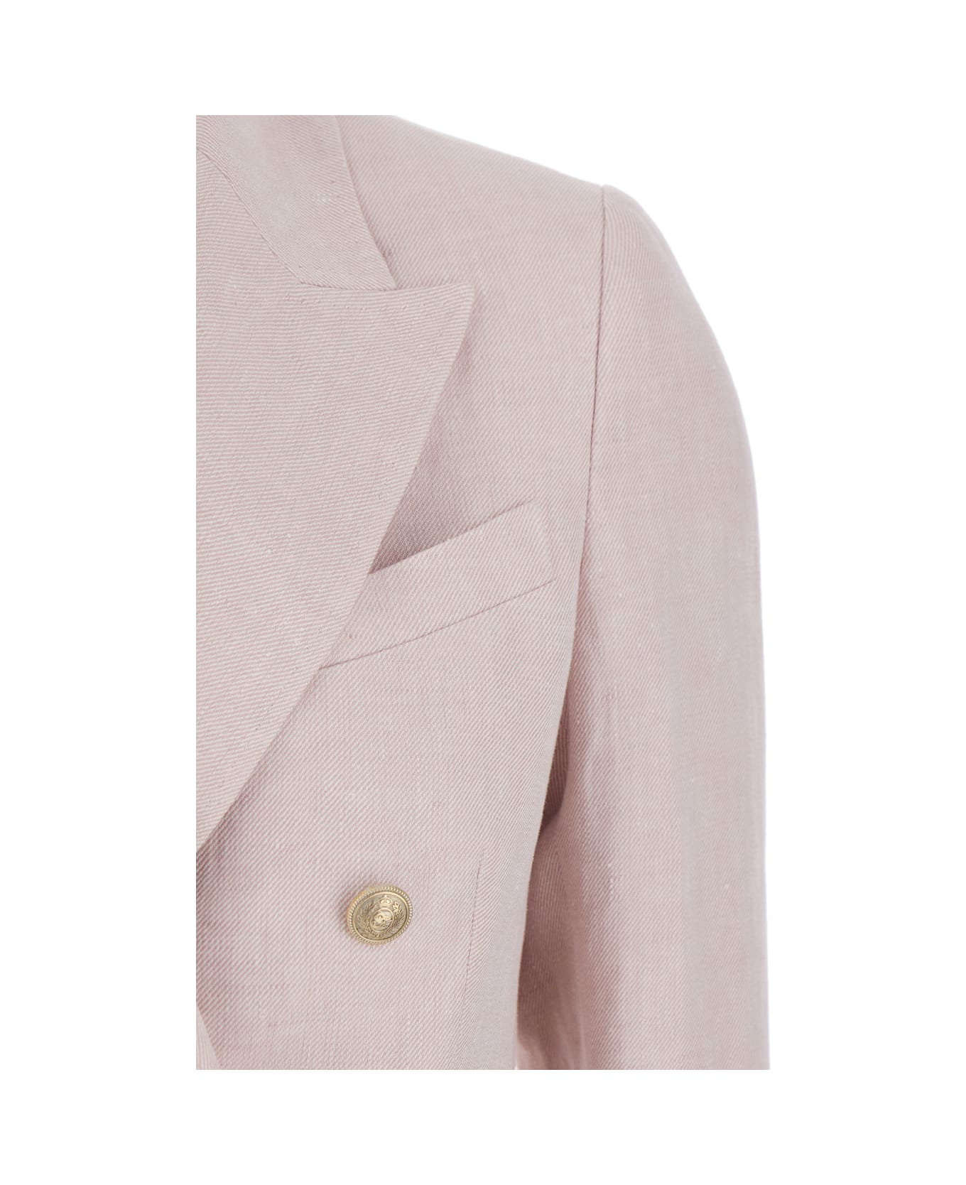 Eleventy Pink Linen Blazer - Pink