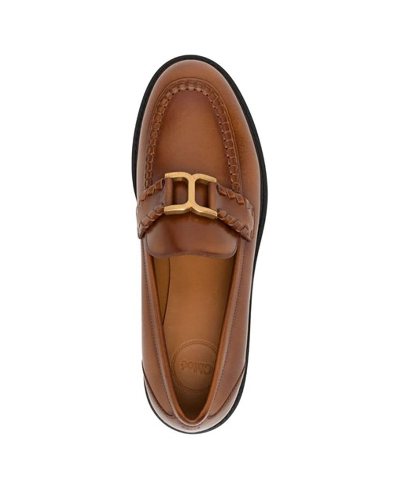 Chloé Chloe Marcie Leather Loafers - Brown