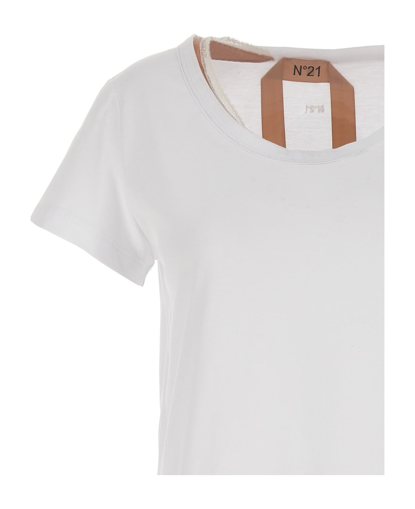 N.21 Slip Insert T-shirt - White