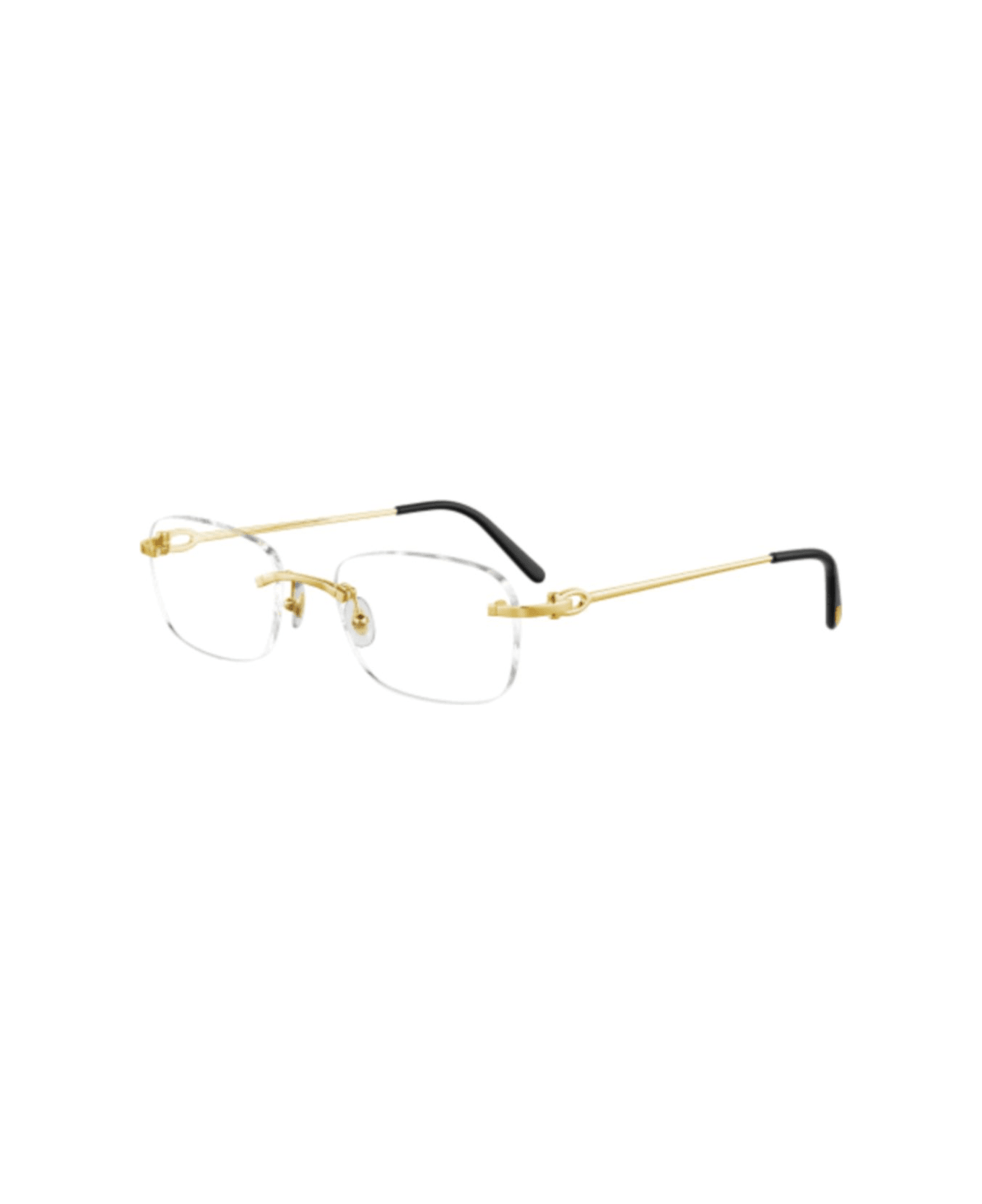 Cartier Eyewear Ct0050o001 Gold Gold Transparent - 001 gold gold transparent